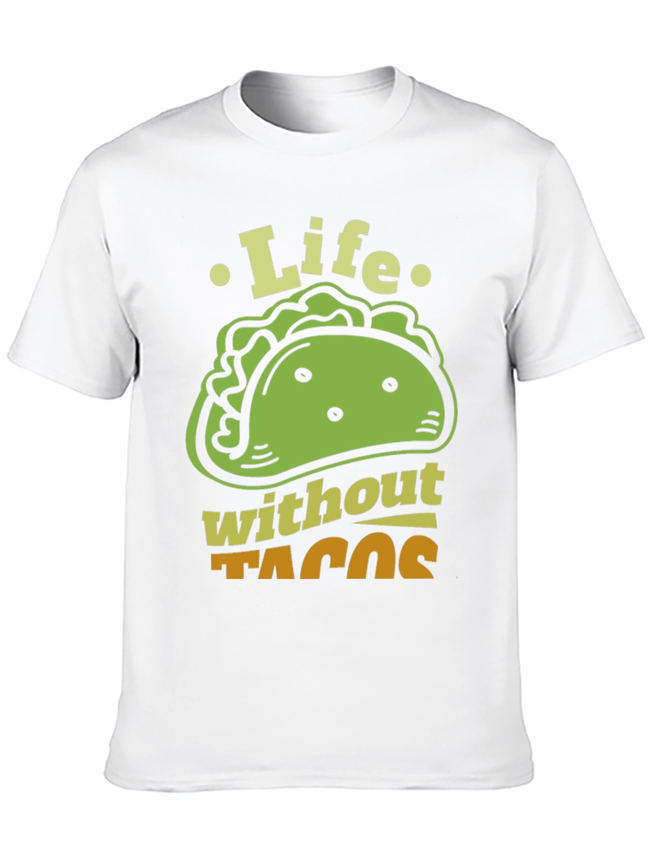Black Life Without Tacos Funny Graphic T-Shirt view 10