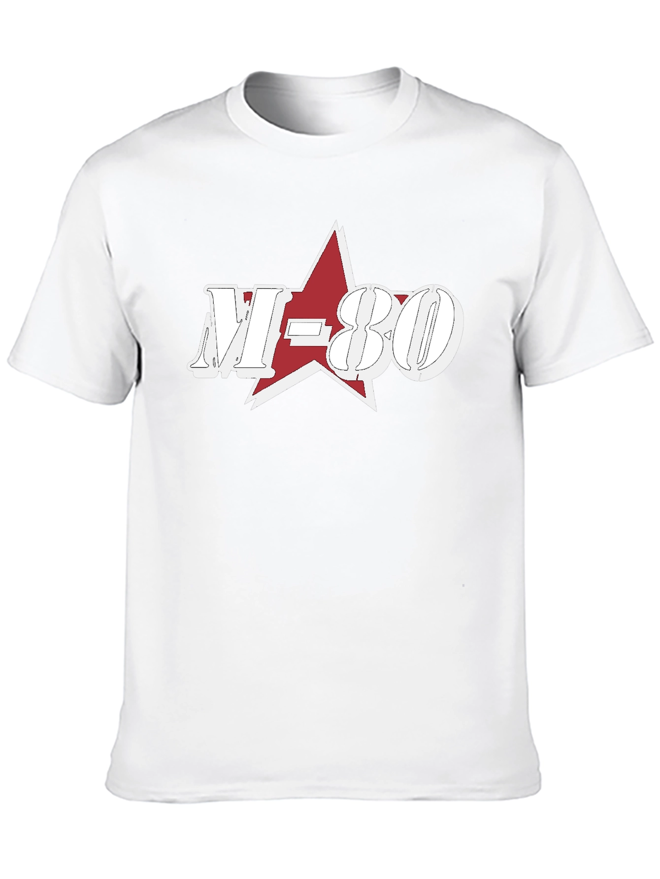 Black M-80 Star Graphic Black T-Shirt view 10