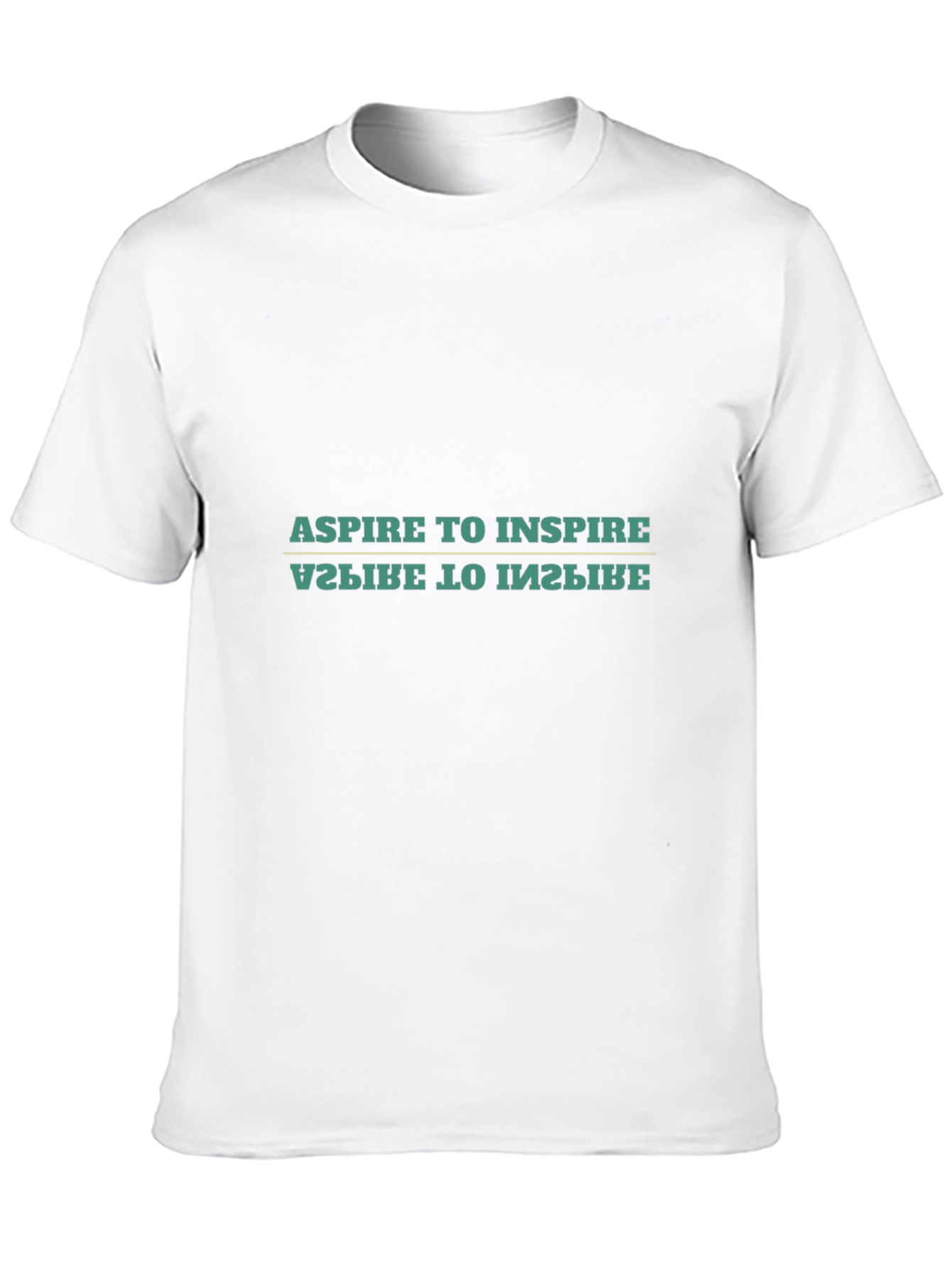 Black Aspire to Inspire T-Shirt - Motivational Black Tee view 10