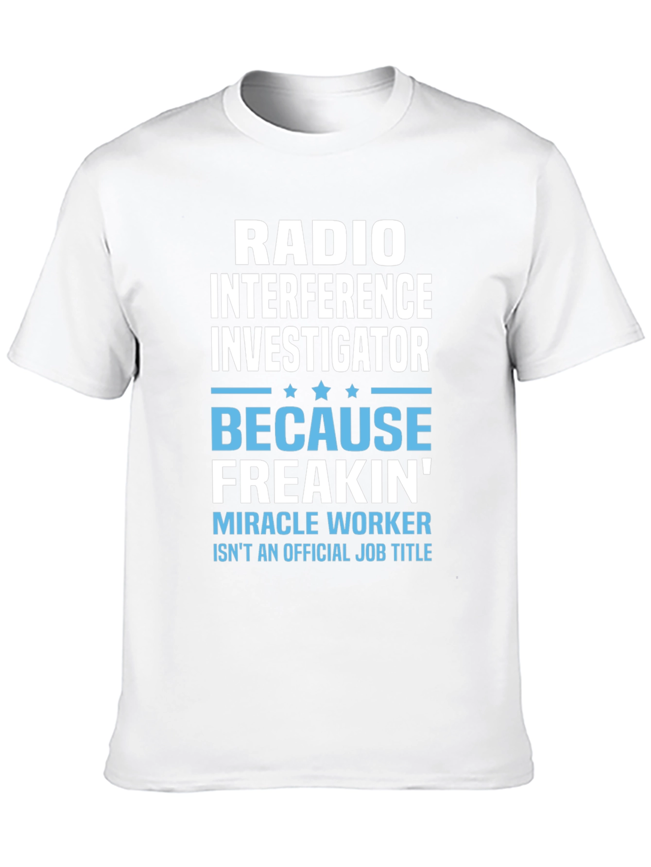 Black Radio Interference Investigator T-Shirt view 10