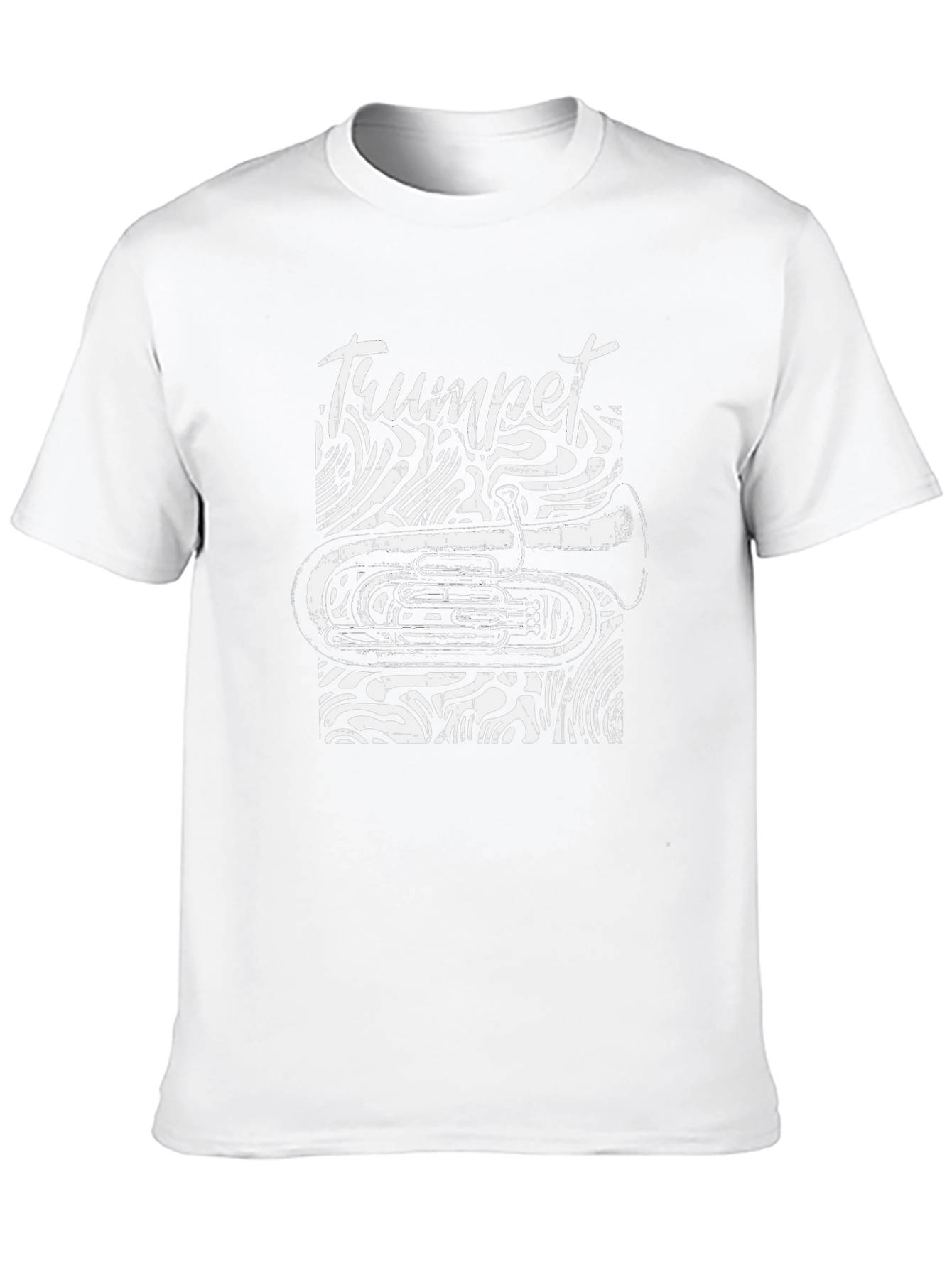 Black Trumpet Music Lover Graphic Tee - Black view 10