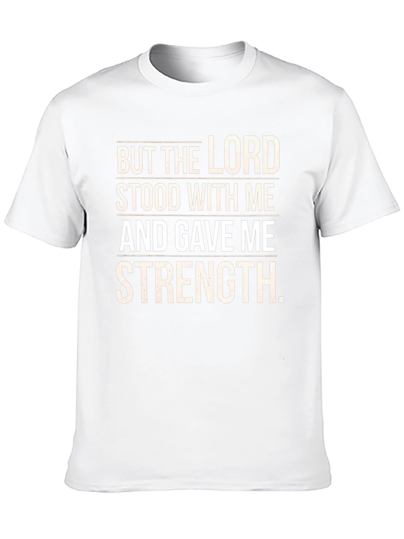 Black The Lord Gave Me Strength Black T-Shirt view 10