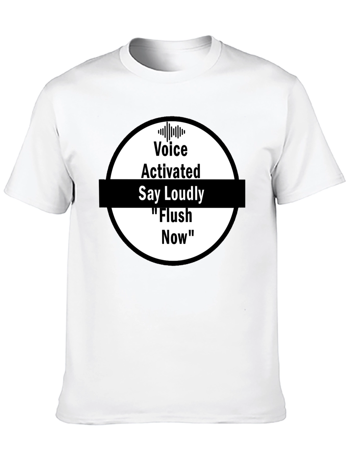 Black Voice Activated Flush Now T-Shirt - Black view 10
