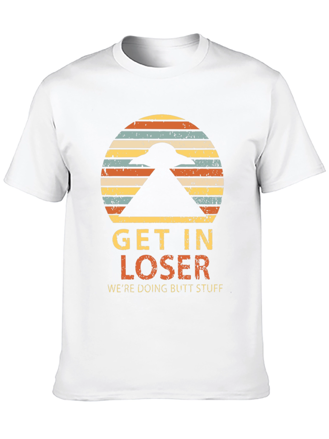 Black Get In Loser Alien T-Shirt view 10