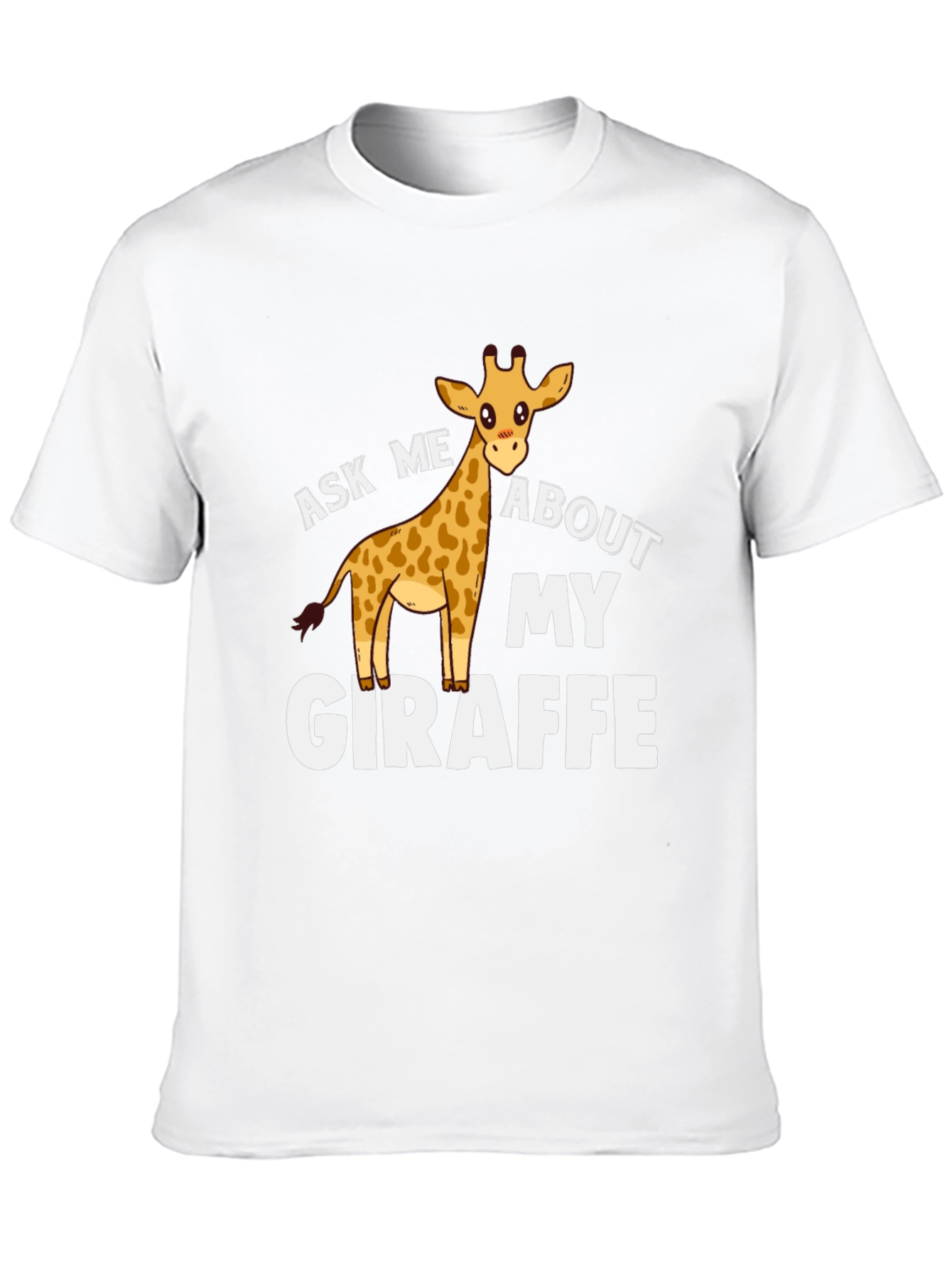Black Ask Me About My Giraffe Graphic Tee view 10