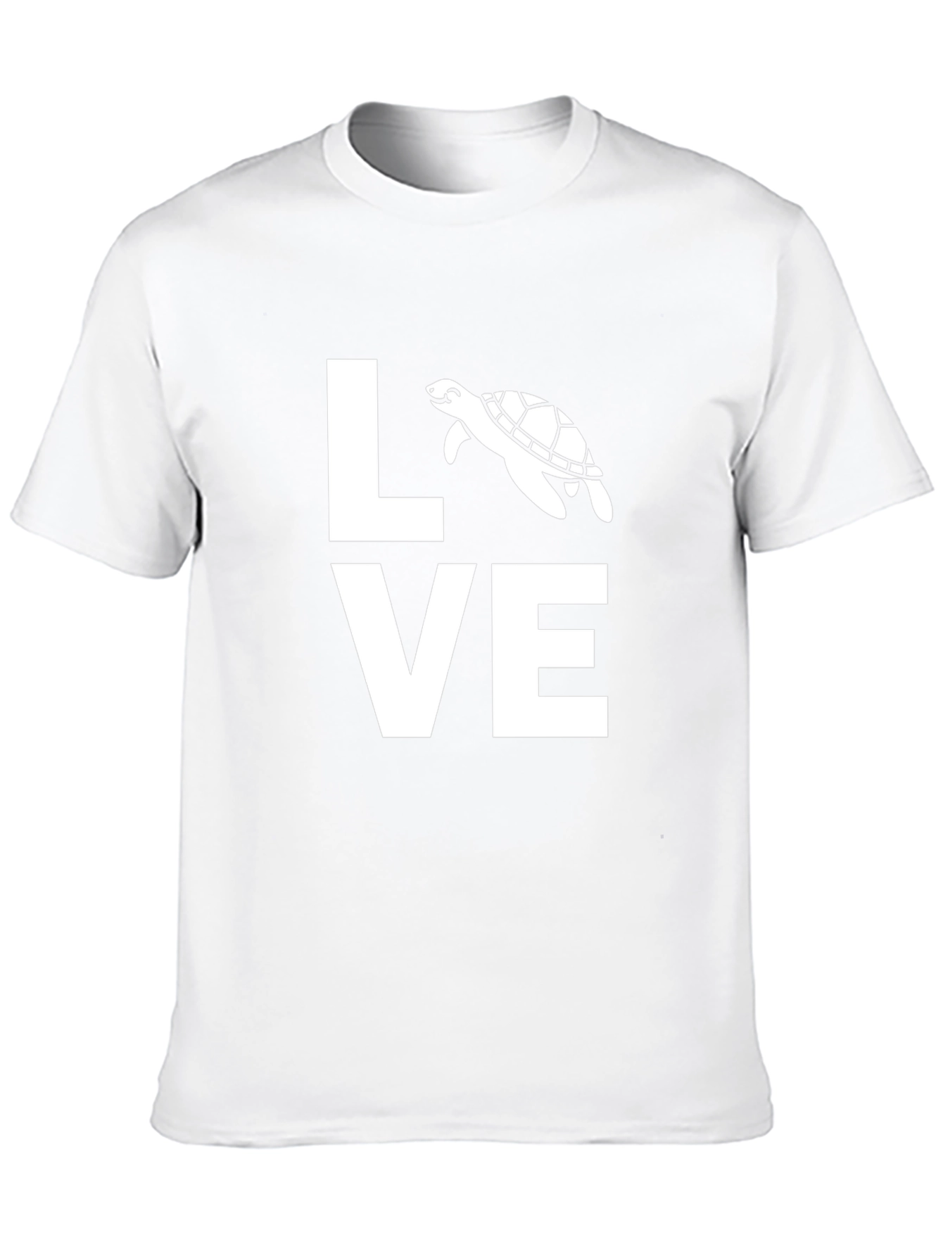 Black Love Turtle Graphic Tee - Black Cotton Blend view 10
