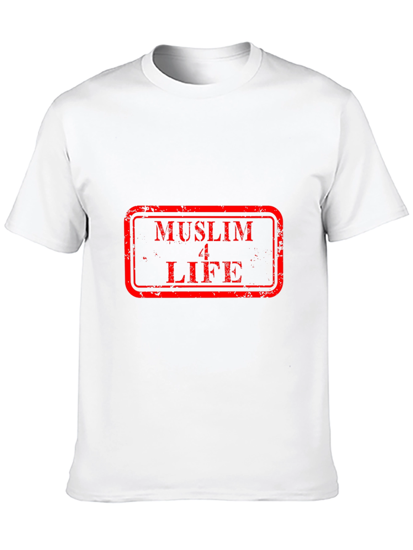 Black Muslim 4 Life Graphic Tee - Black Cotton T-Shirt view 10