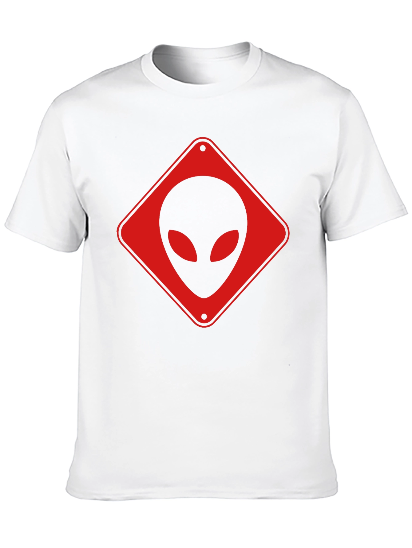 Black Alien Crossing Black T-Shirt view 10