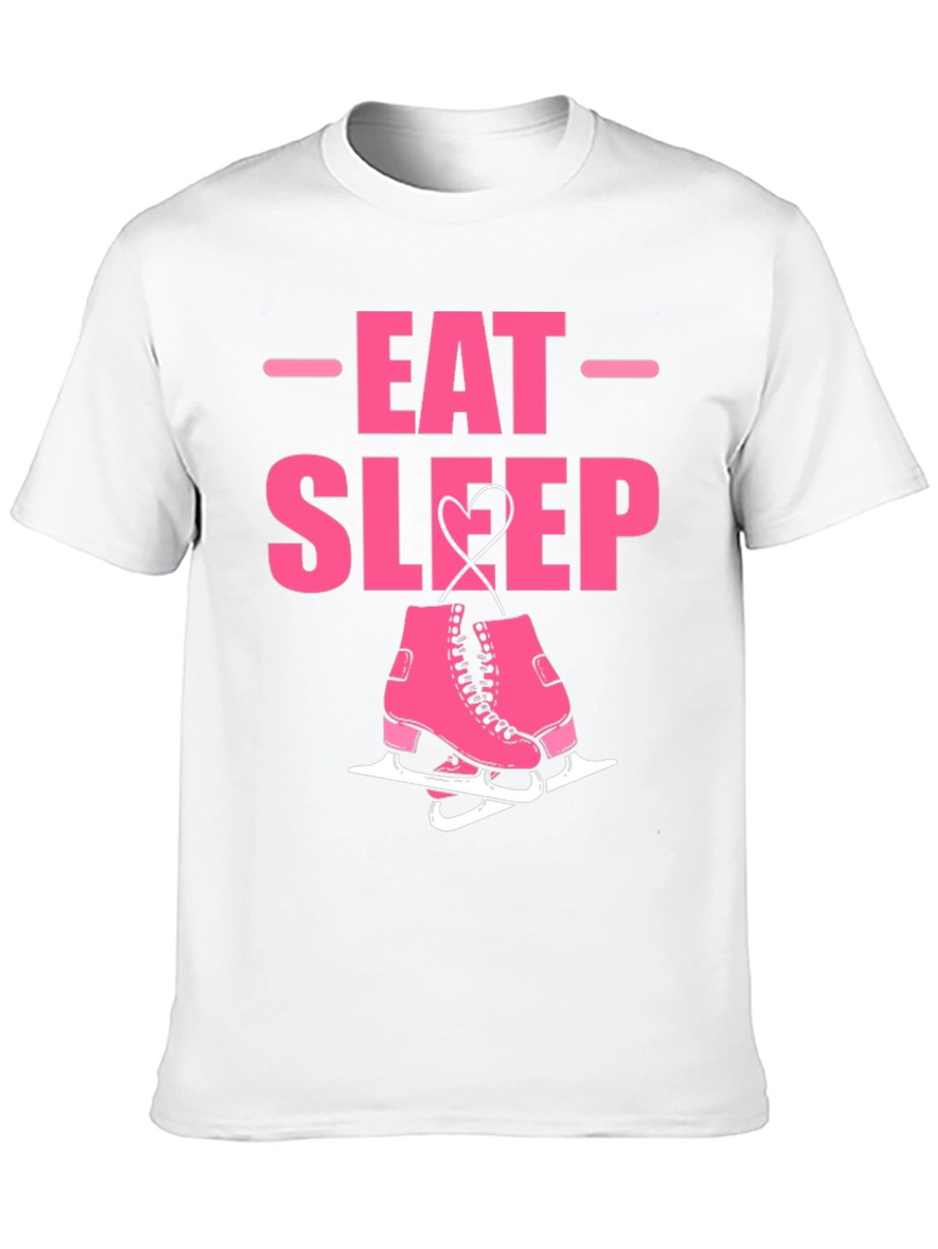Black Eat Sleep Skate Graphic Tee - Ice Skating T-Shirt view 10