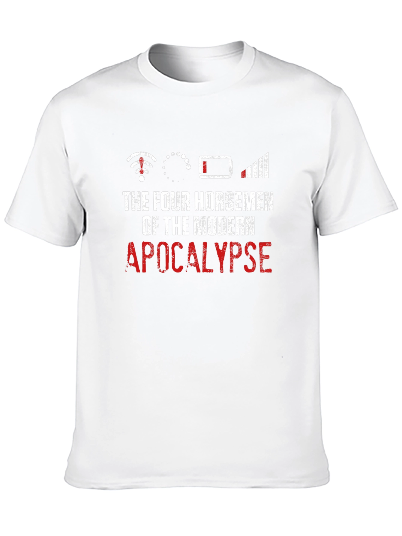 Black Modern Apocalypse T-Shirt Funny Geeky Humor Tee view 10
