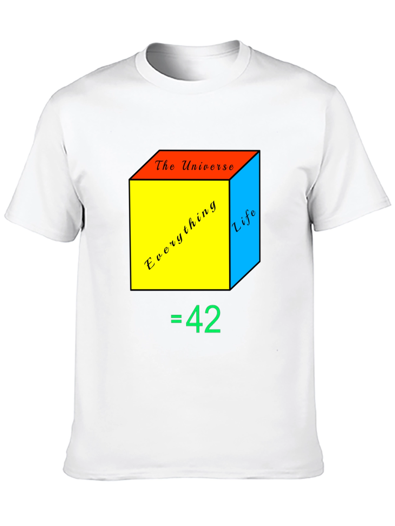 Black The Answer to Life T-Shirt view 10