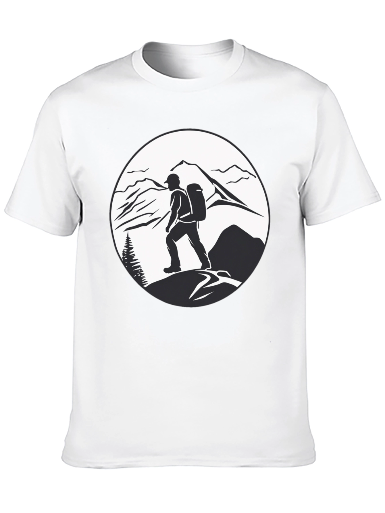 Black Mountain Hiker Graphic Tee - Adventure Ready Shirt view 10