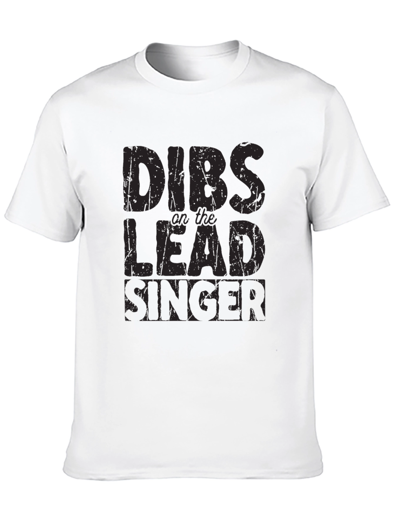 Black Dibs on the Lead Singer T-Shirt - Black Graphic Tee view 10