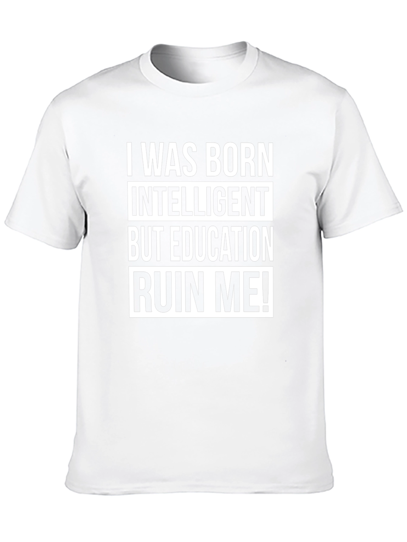 Black Funny Education Ruined Me T-Shirt view 10