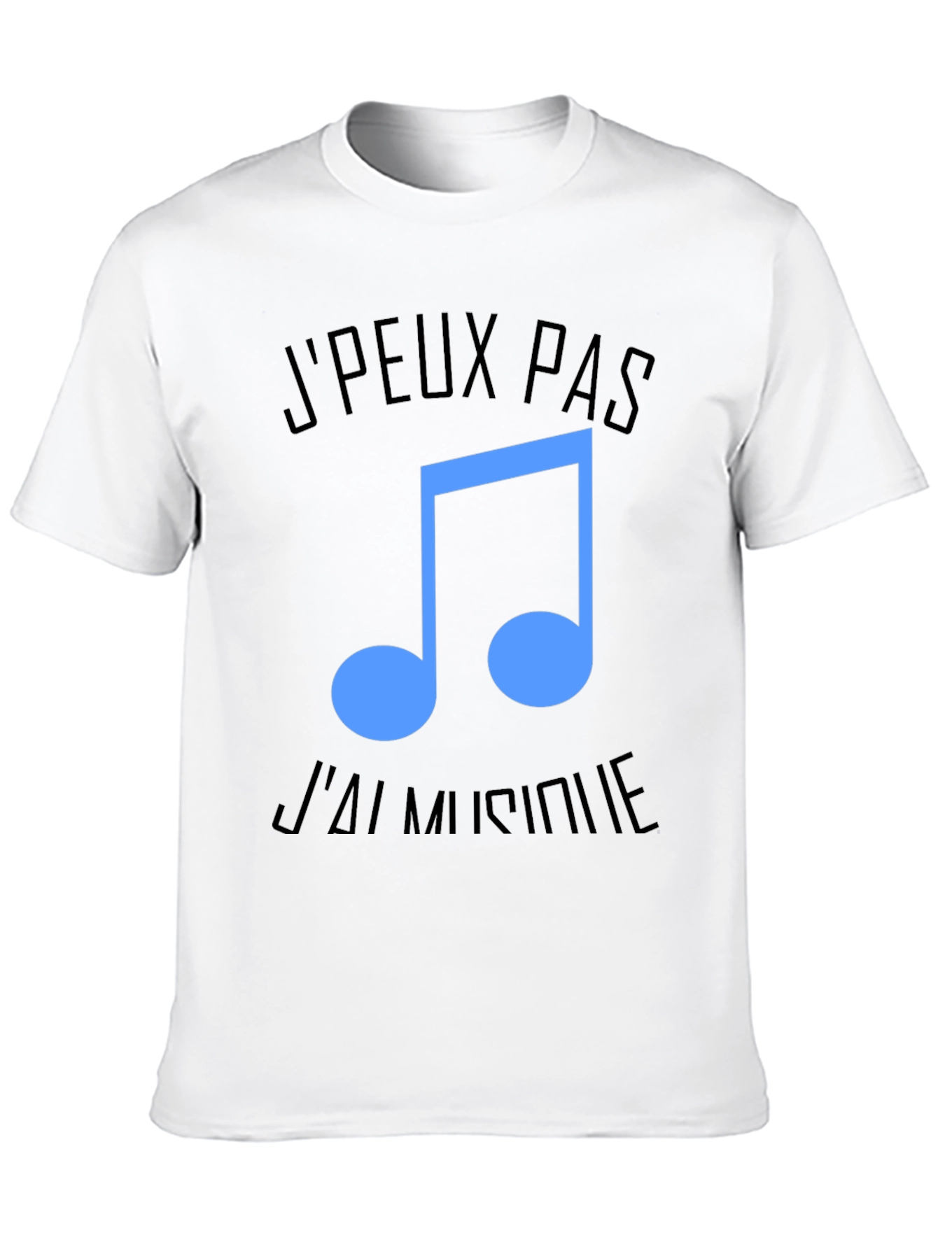 Black Music Lover Tee: "J'Peux Pas, J'ai Musique" view 10
