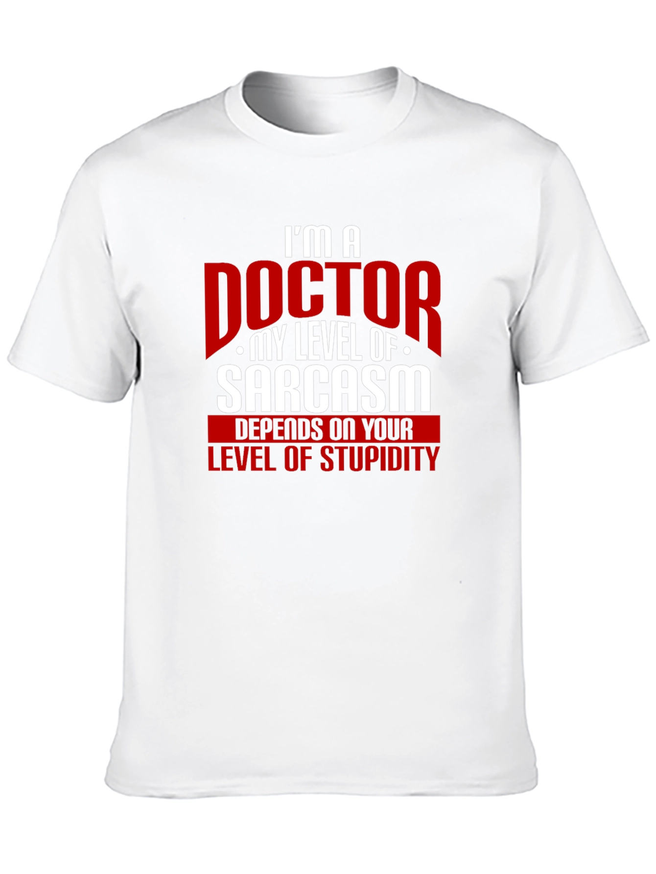 Black I'm a Doctor Sarcasm Graphic Tee view 10