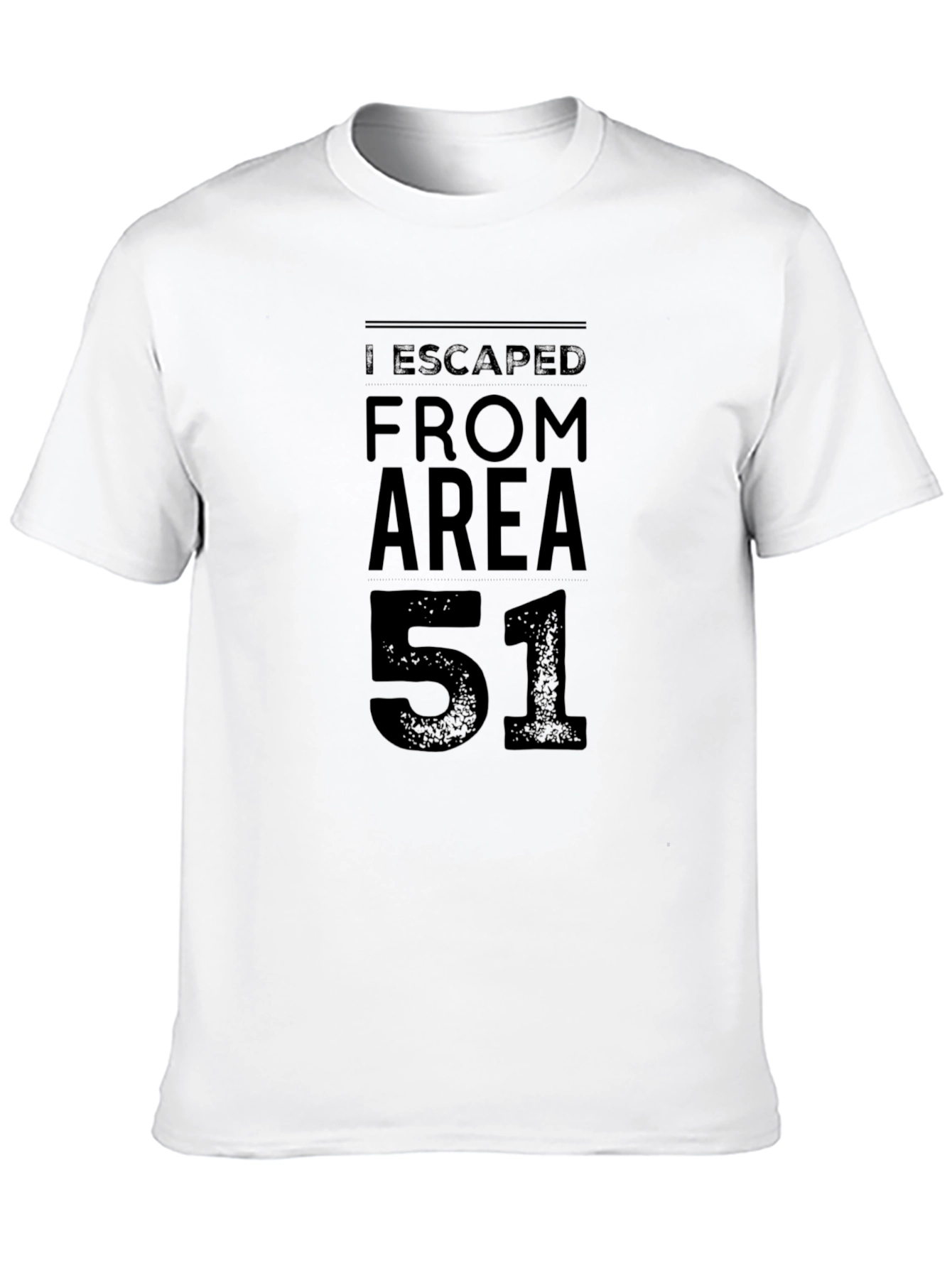 Black Area 51 Escapee Black Graphic Tee view 10