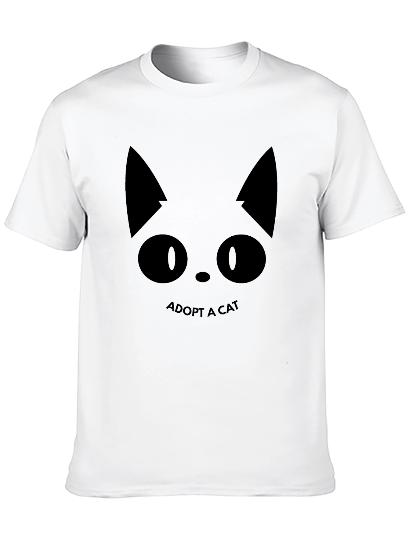 Black Adopt a Cat Black T-Shirt - Animal Lover Tee view 10