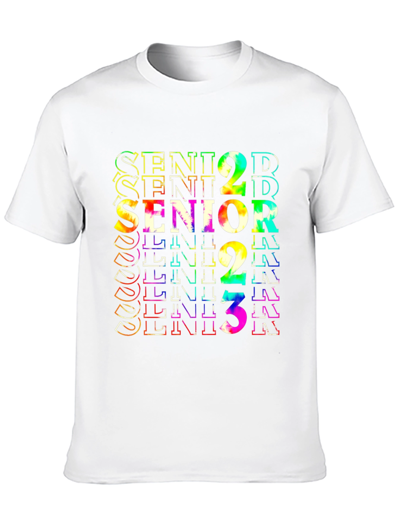 Black Senior 2023 Tie Dye Graphic Tee - Stylish Graduation Shirt view 10