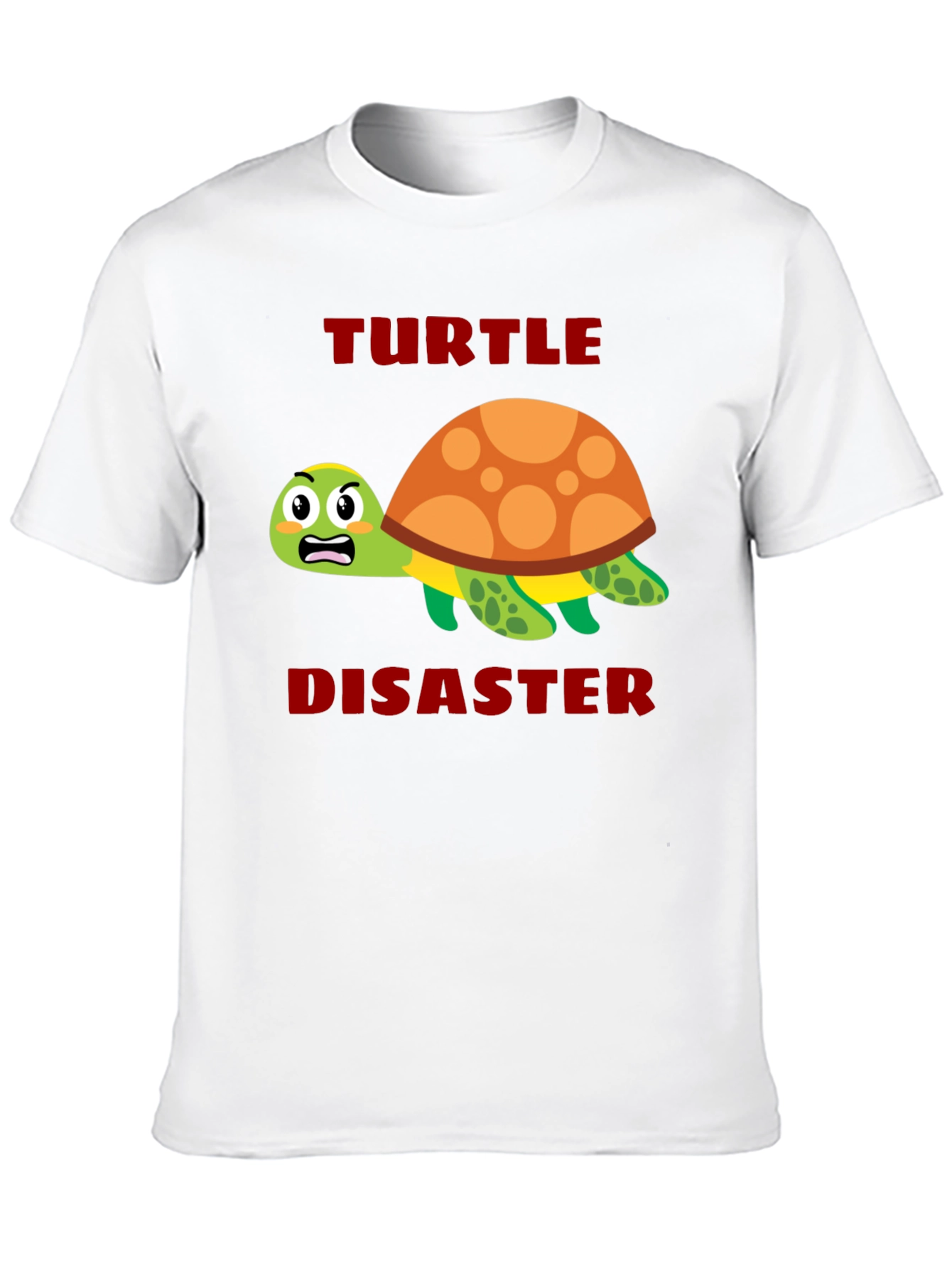 Black Turtle Disaster Graphic Tee - Funny Cartoon Turtle Shirt view 10