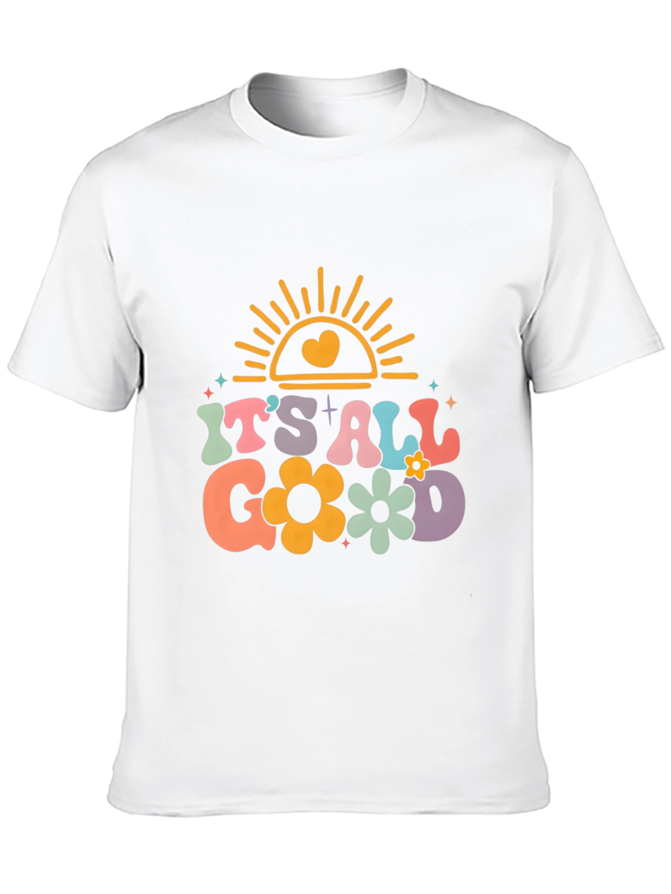 Black It's All Good Graphic Tee - Retro Style view 10