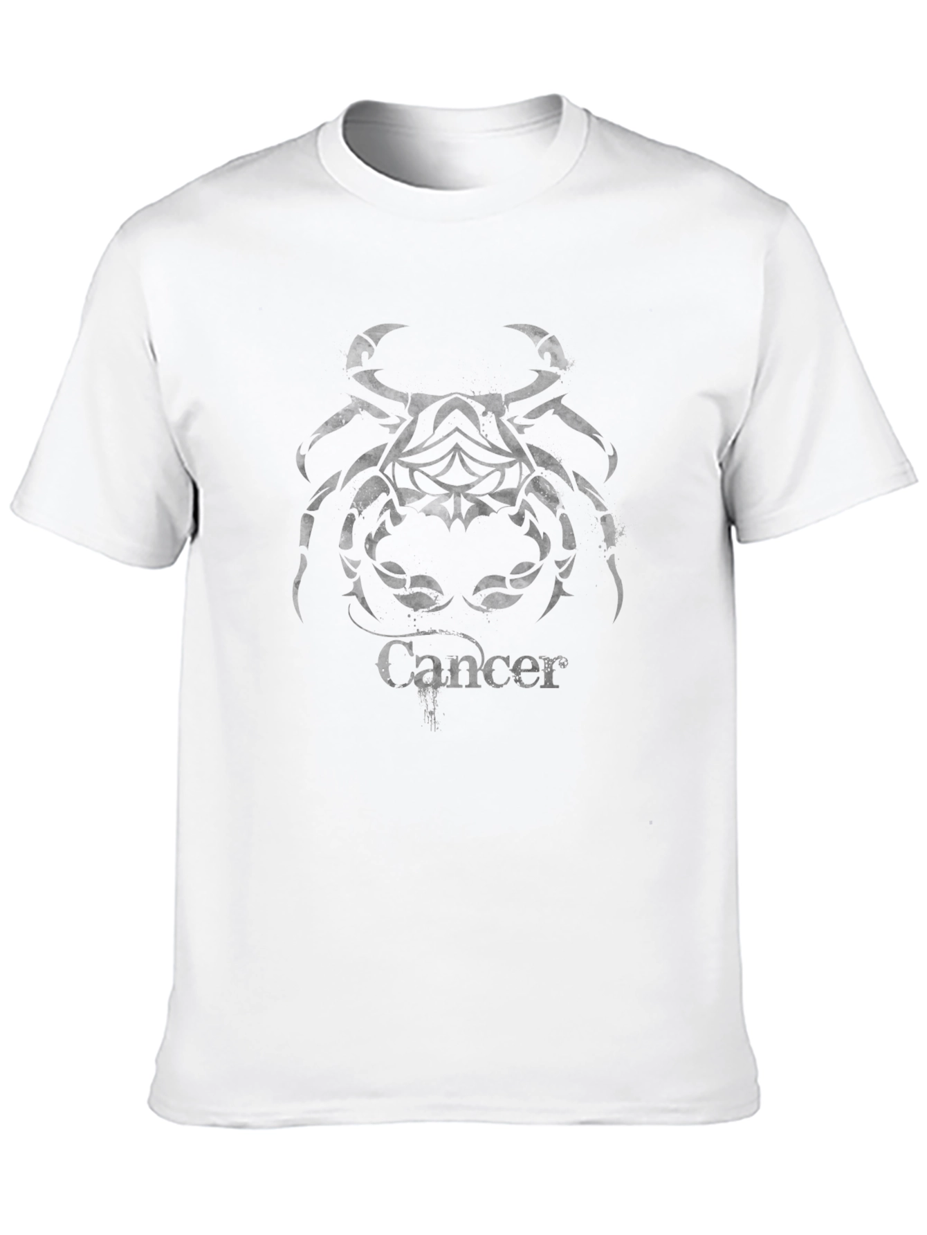 Black Cancer Zodiac T-Shirt - Black Graphic Tee view 10