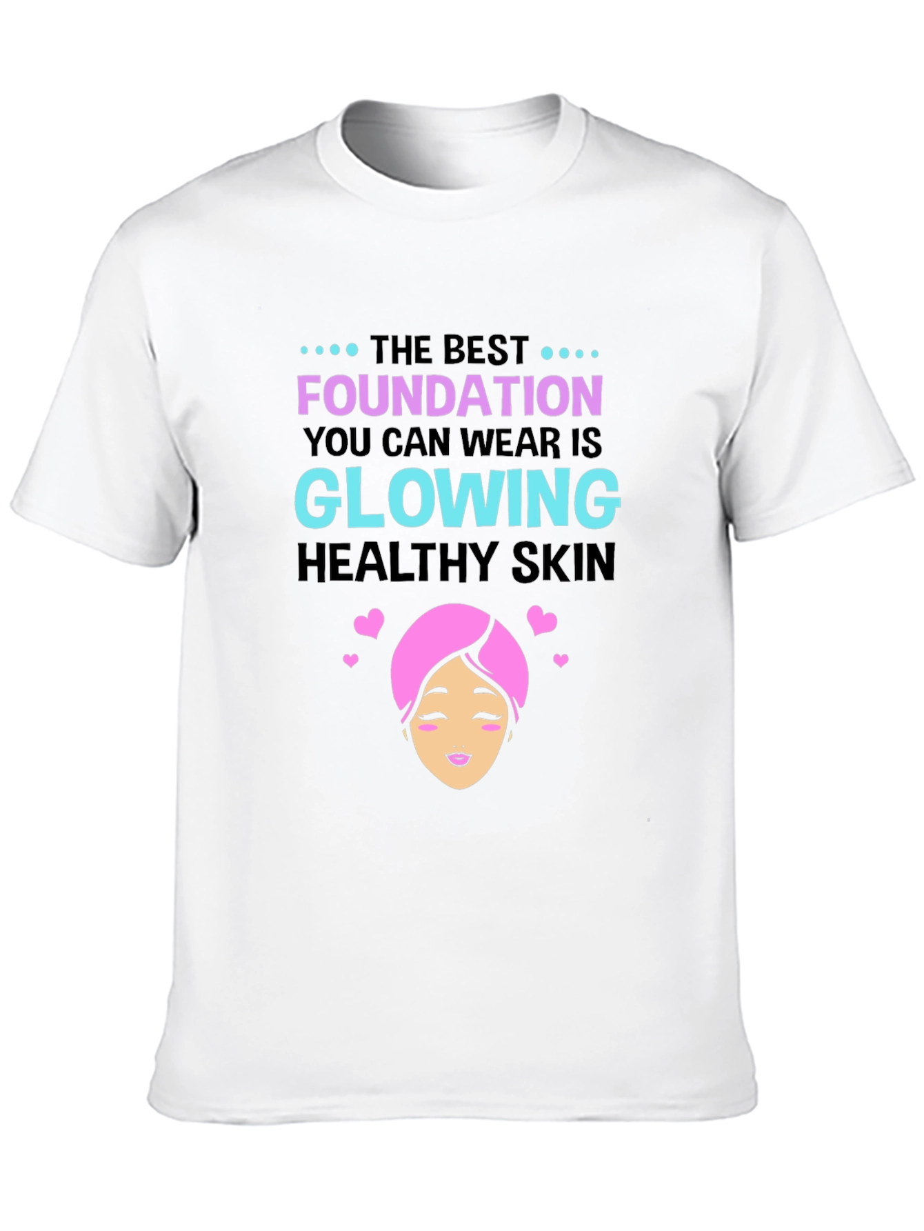 Black Glowing Skin T-Shirt - Beauty & Wellness view 10