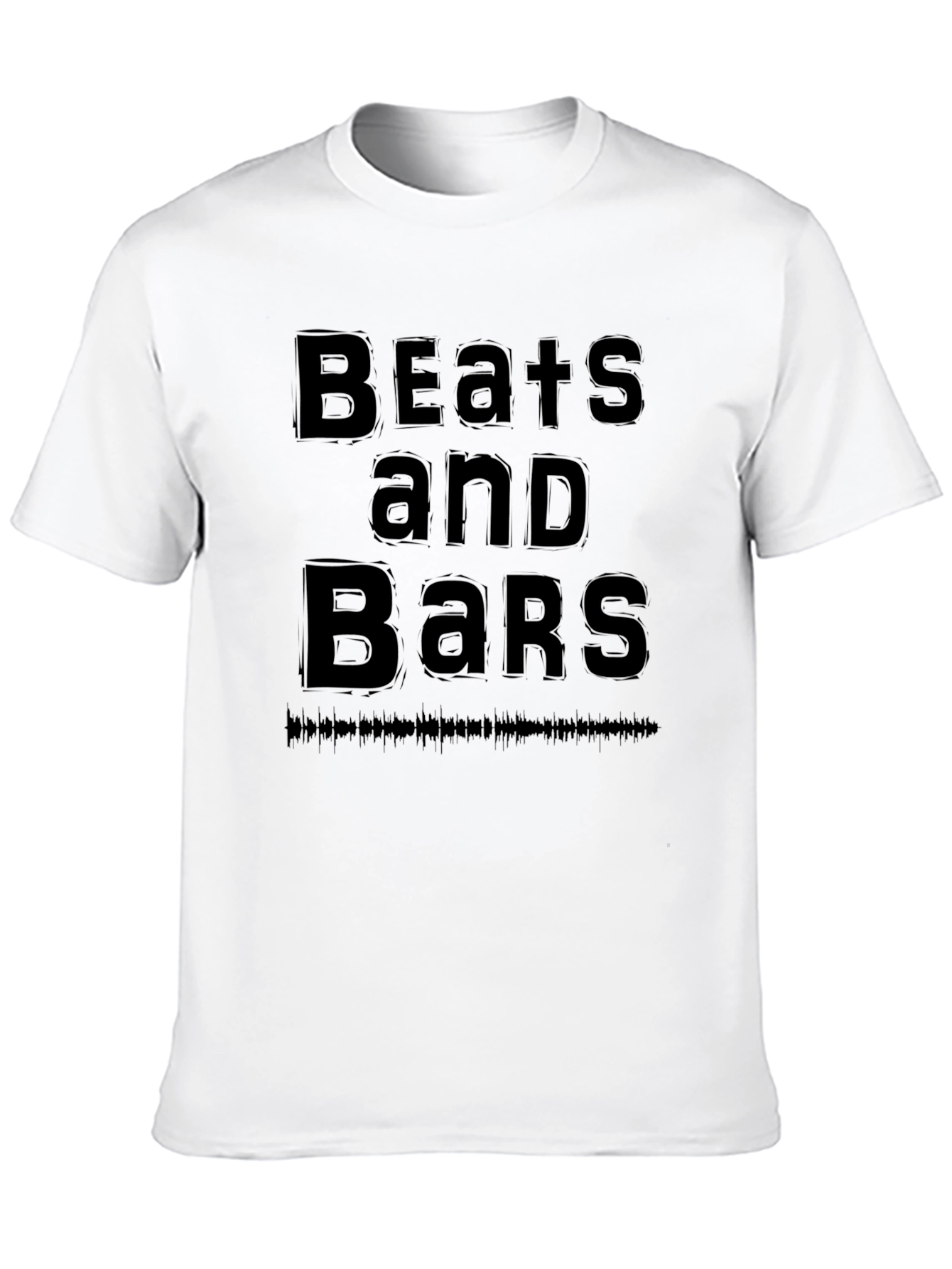 Black Beats and Bars Black Graphic Tee view 10