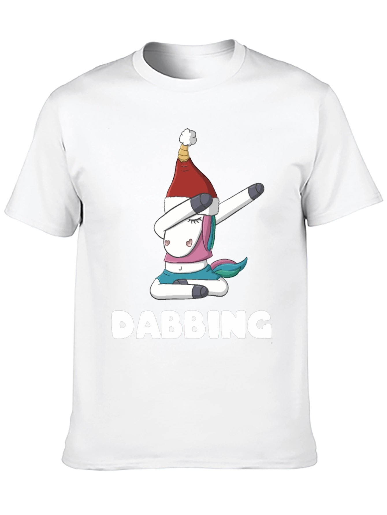Black Dabbing Unicorn Christmas Shirt view 10