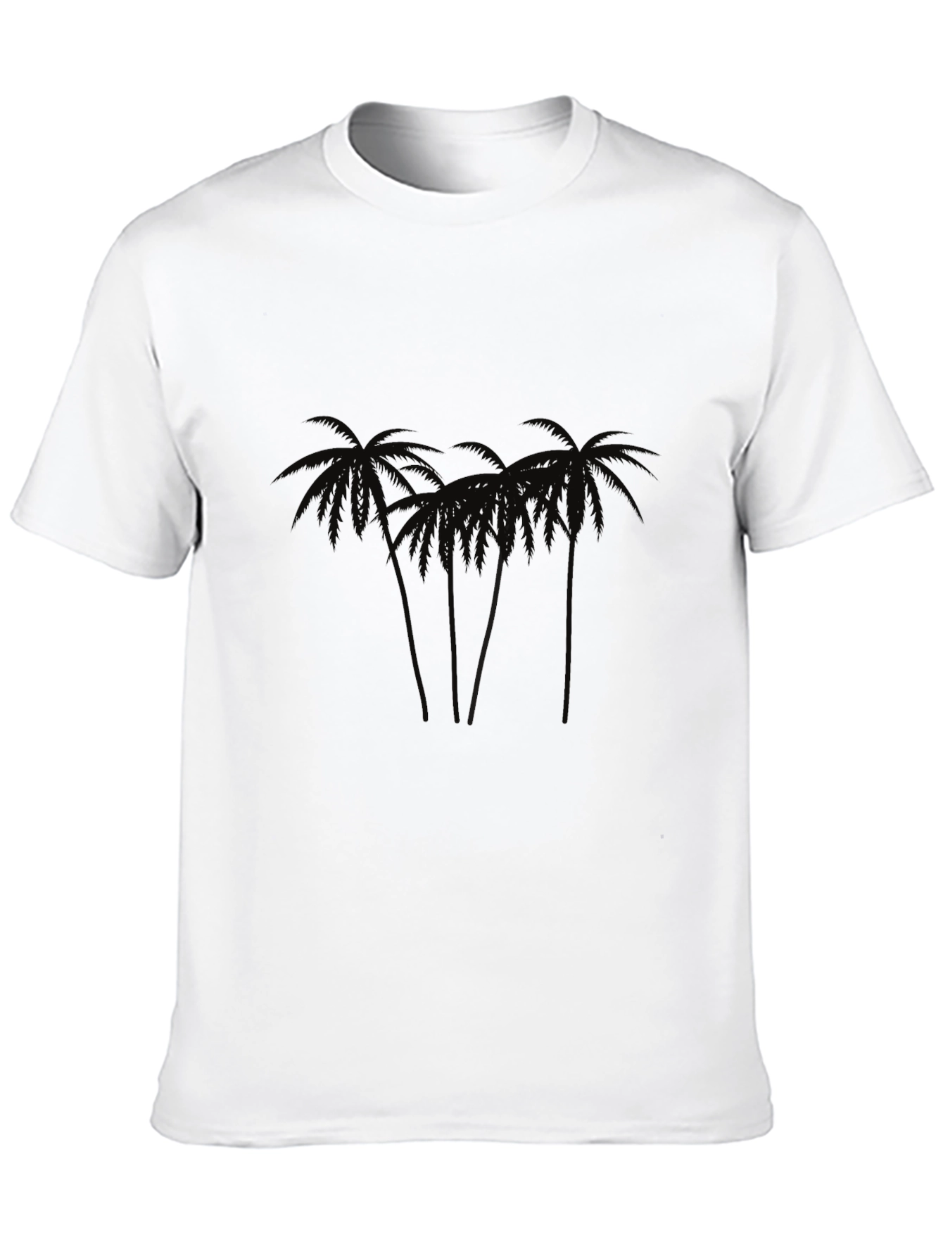 Black Palm Tree Graphic Black T-Shirt view 10