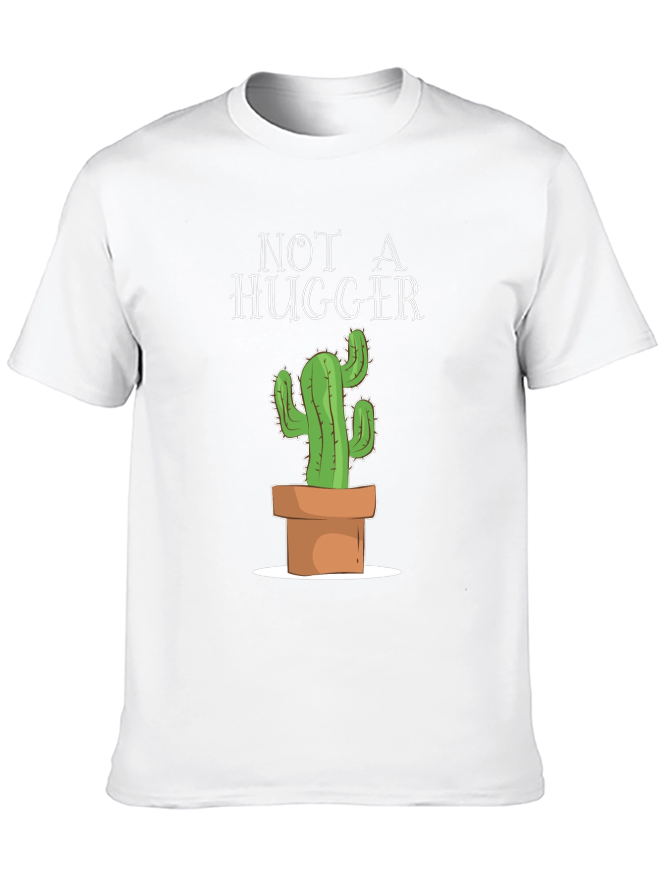 Black Not A Hugger Cactus Graphic T-Shirt view 10