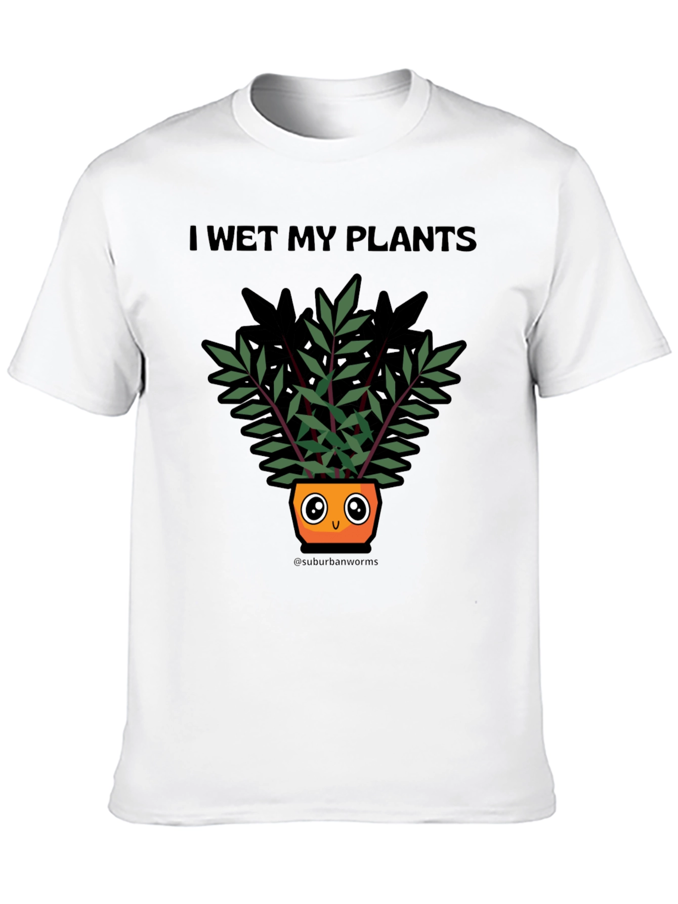 Black I Wet My Plants T-Shirt Funny Plant Lover Tee view 10