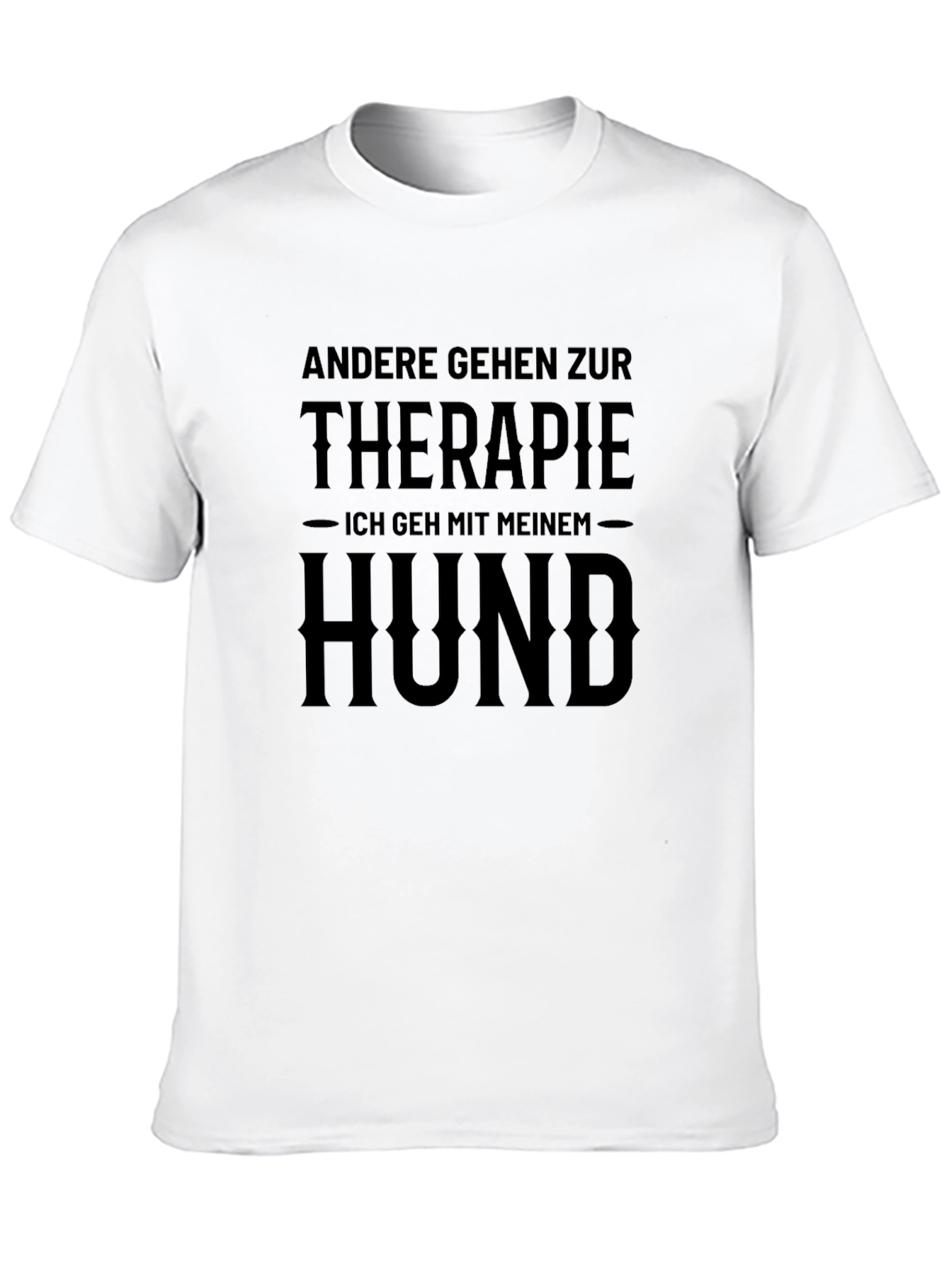 Black Therapie Hund T-Shirt - Dog Lover Gift view 10