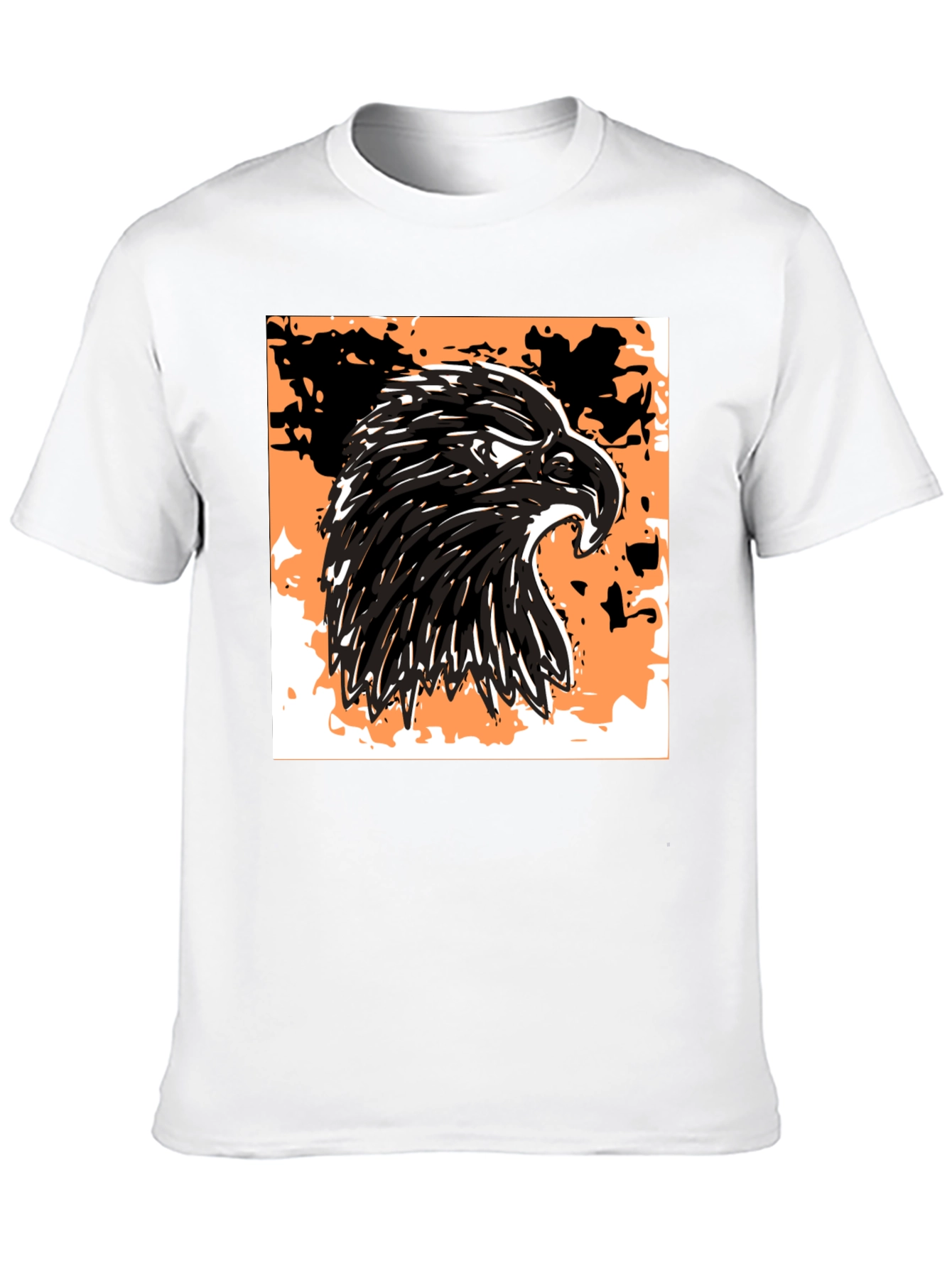 Black Eagle Graphic T-Shirt - Bold Black Design view 10