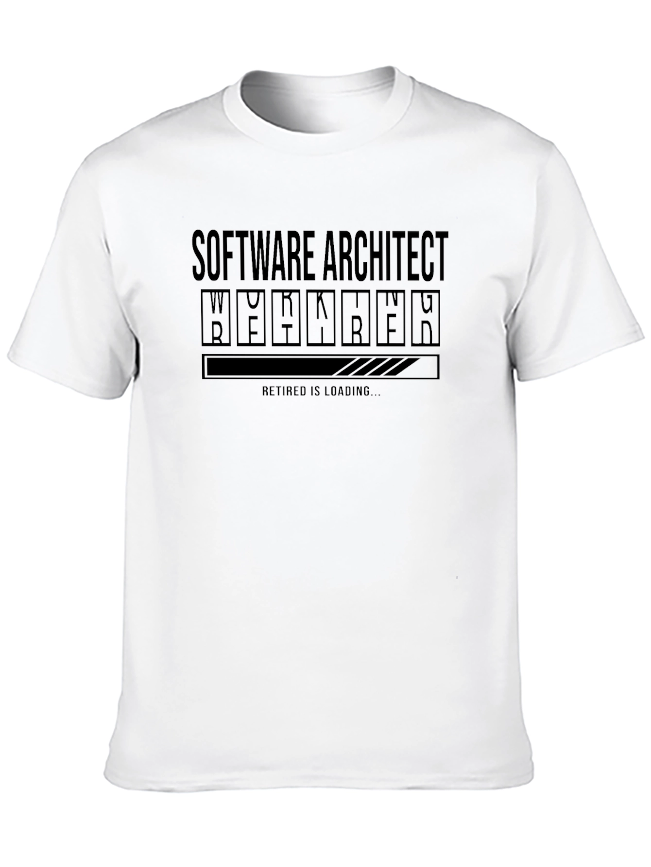 Black Software Architect Retirement Loading T-Shirt view 10