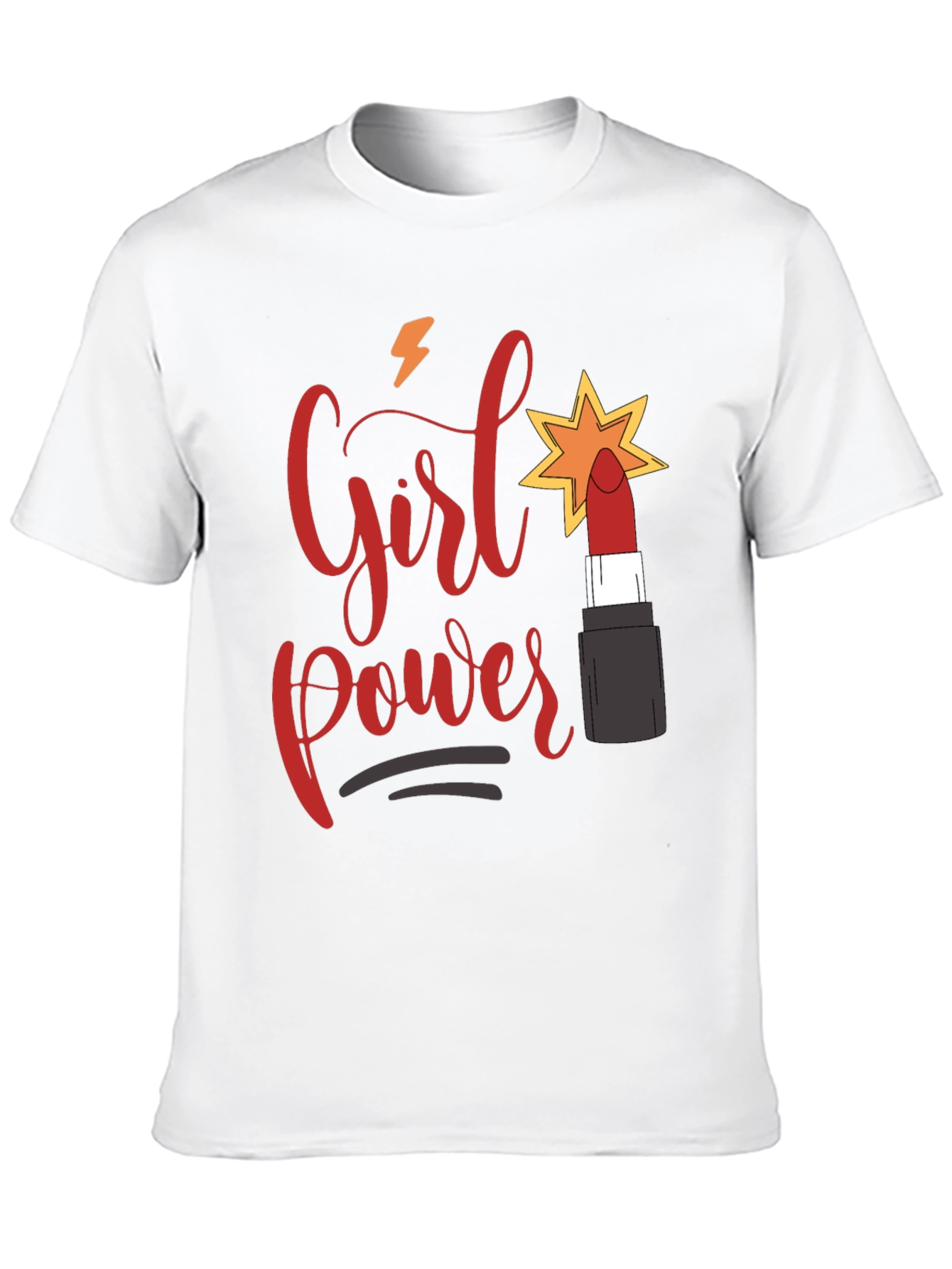 Black Girl Power Lipstick Graphic Tee view 10