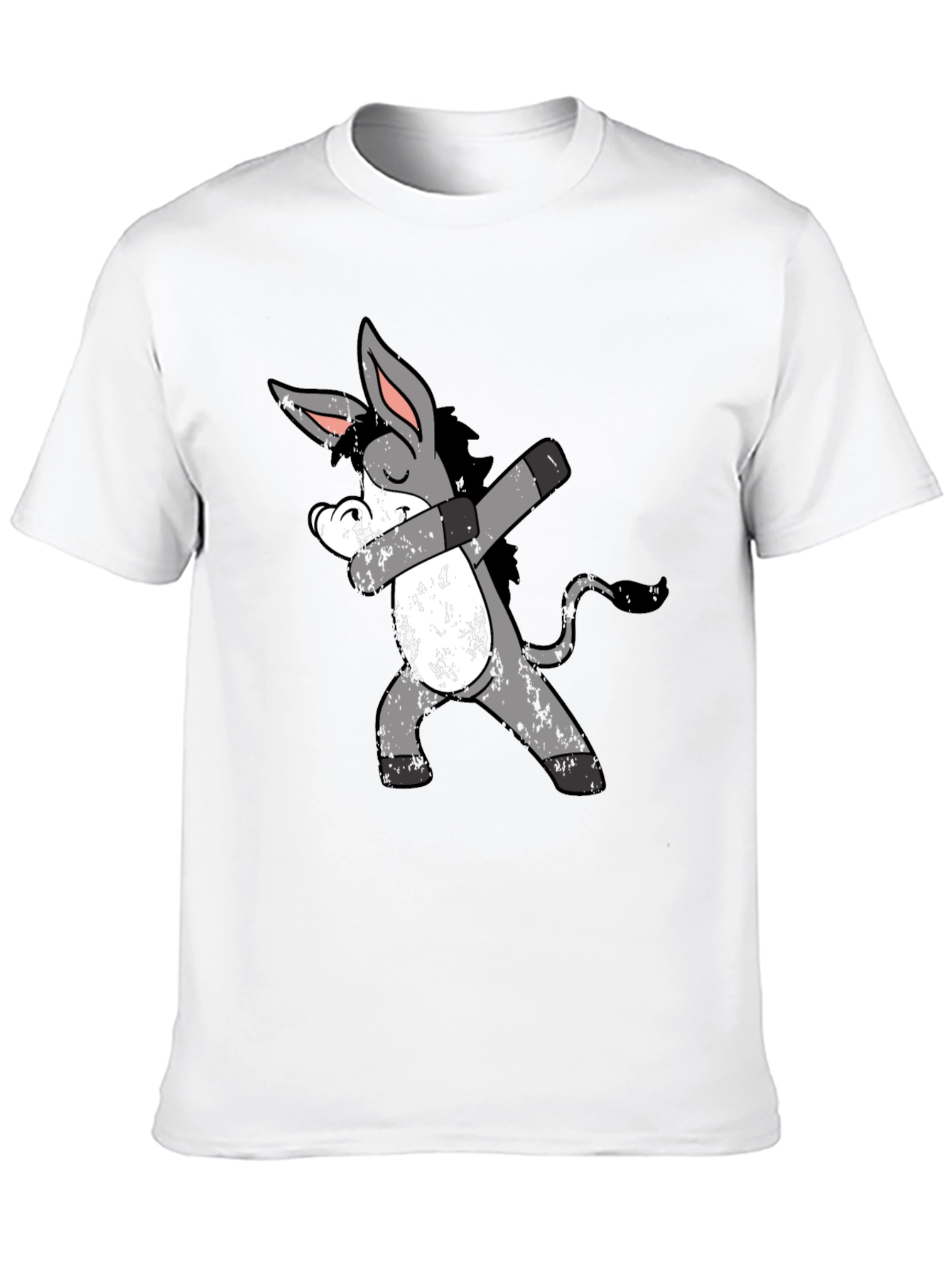 Black Dabbing Donkey Graphic Tee - Unique & Funny view 10