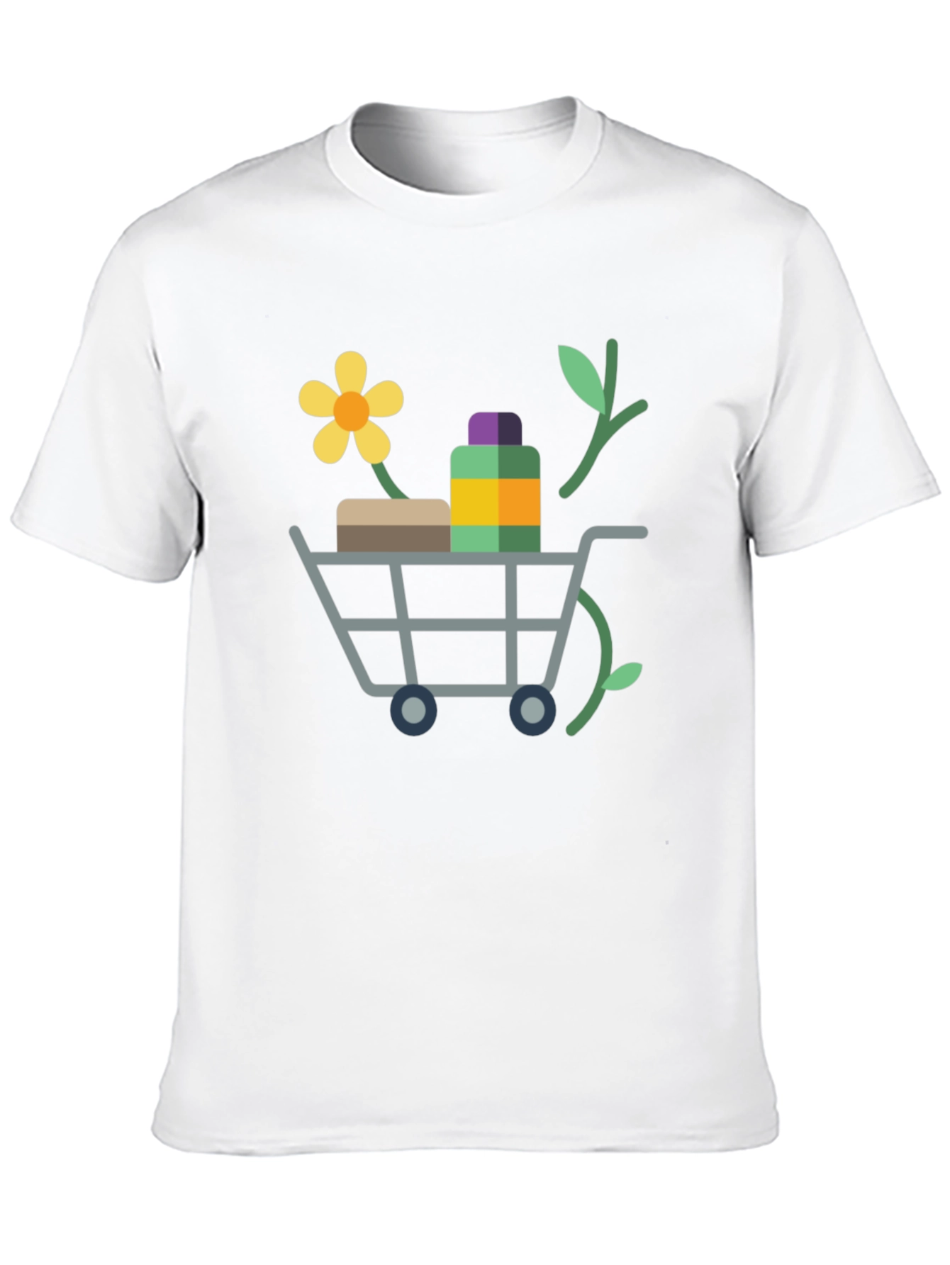 Eco-Friendly Shopping Cart Graphic Tee - 10