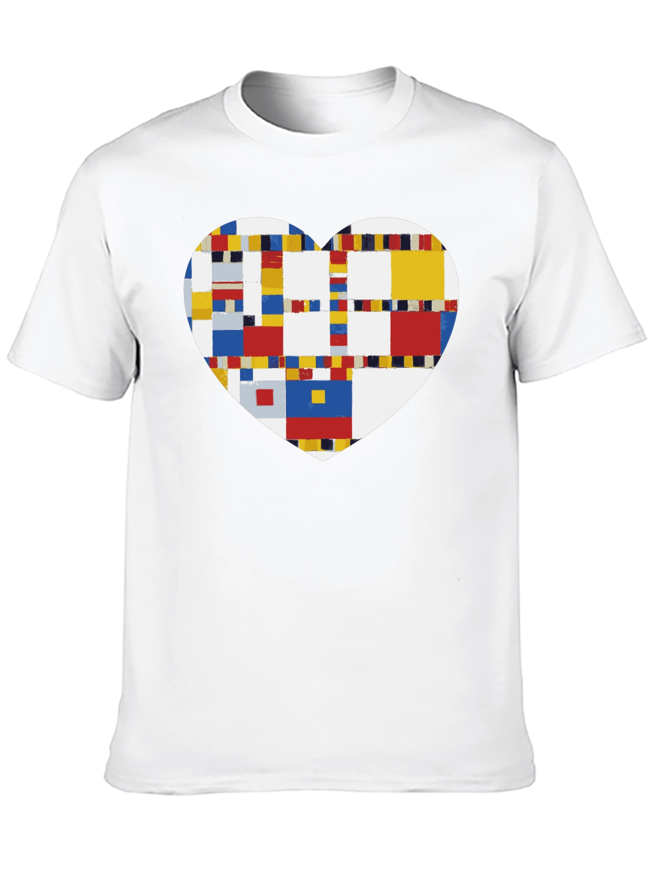 Black Mondrian Heart Graphic Tee - Black view 10