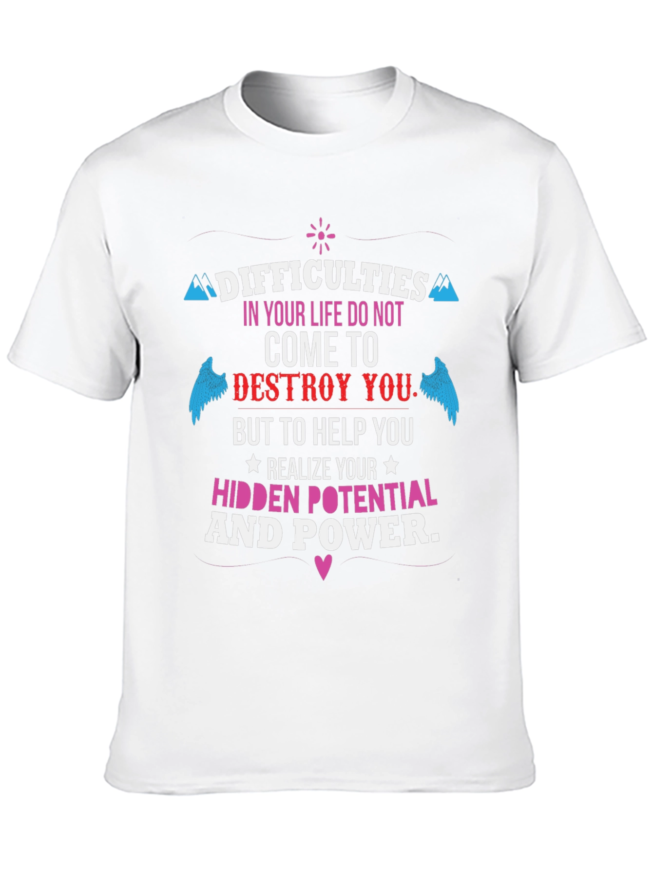 Black Motivational T-Shirt - Hidden Potential & Power view 10