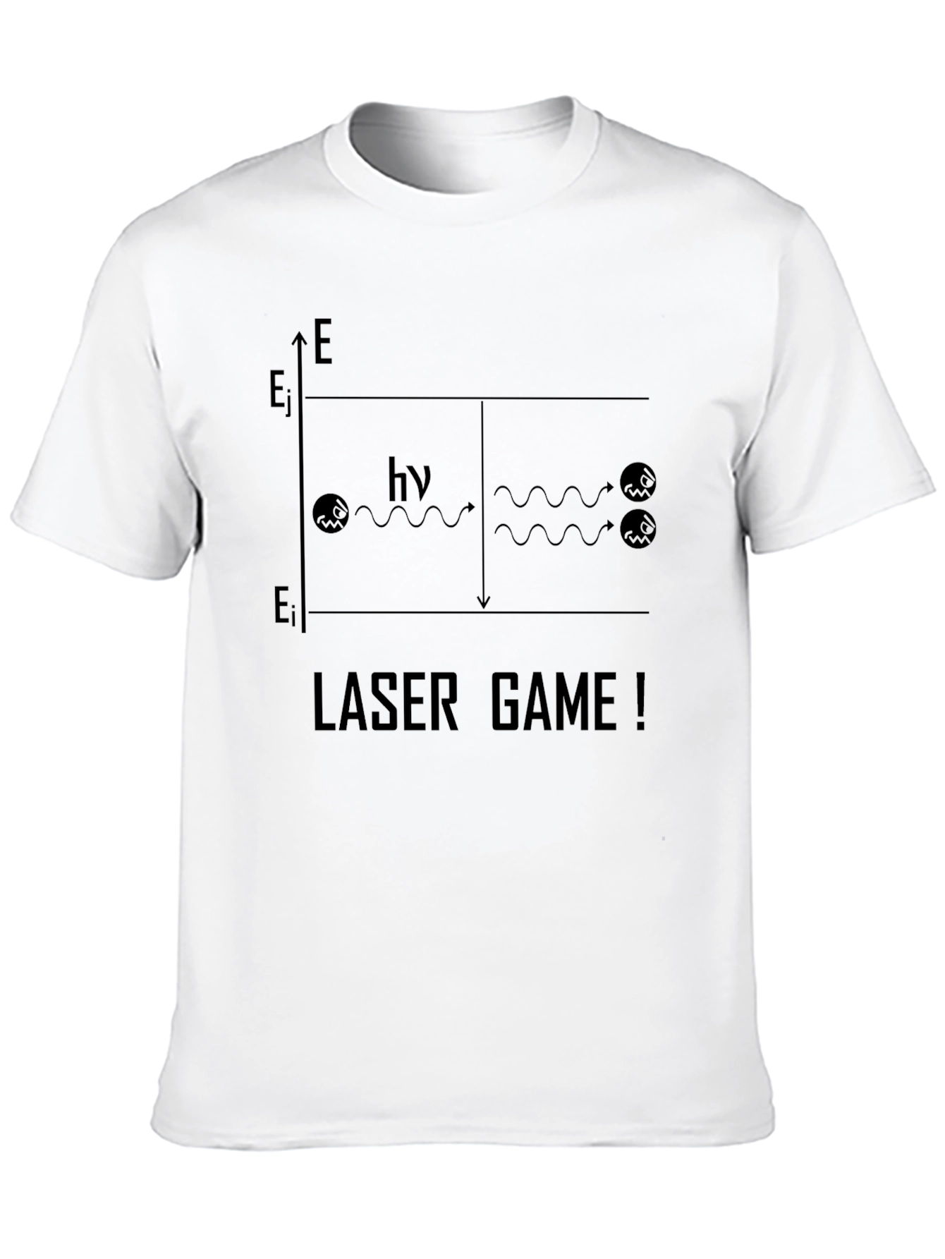 Black Laser Game T-Shirt: Physics Humor view 10