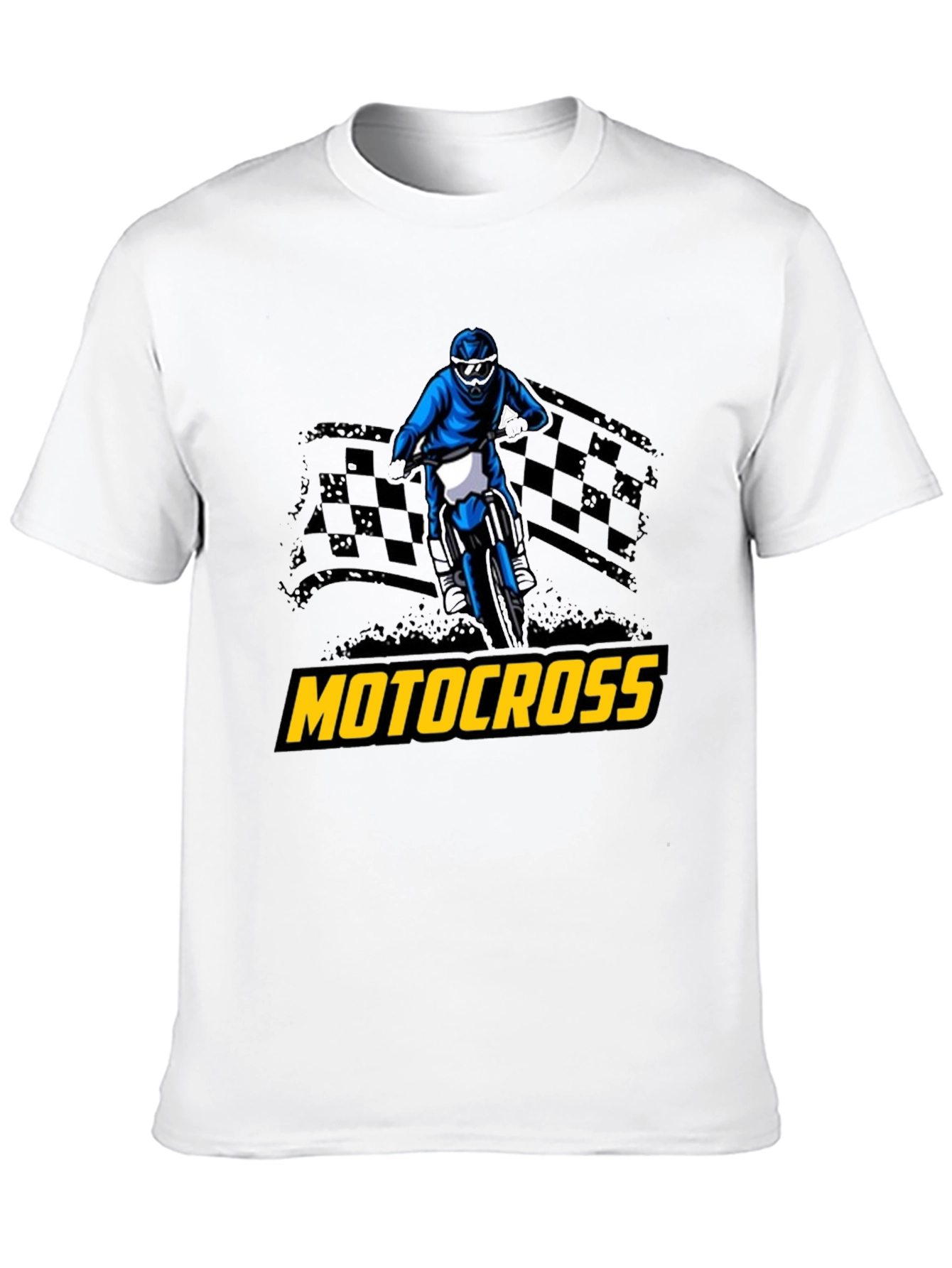 Black Motocross Rider Graphic T-Shirt - Black view 10