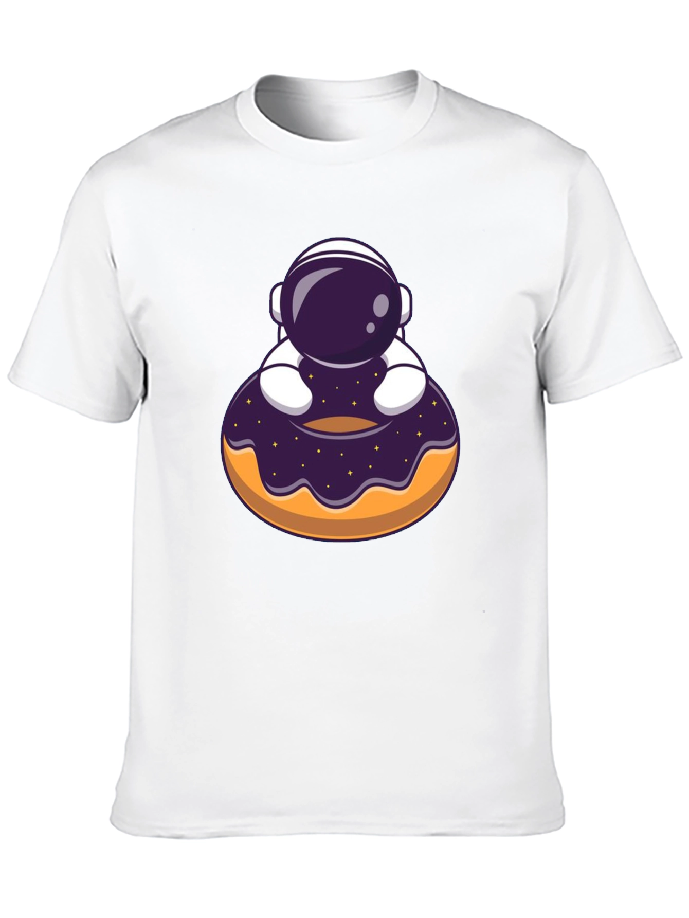 Black Astronaut Donut T-Shirt - Space Lover Tee view 10