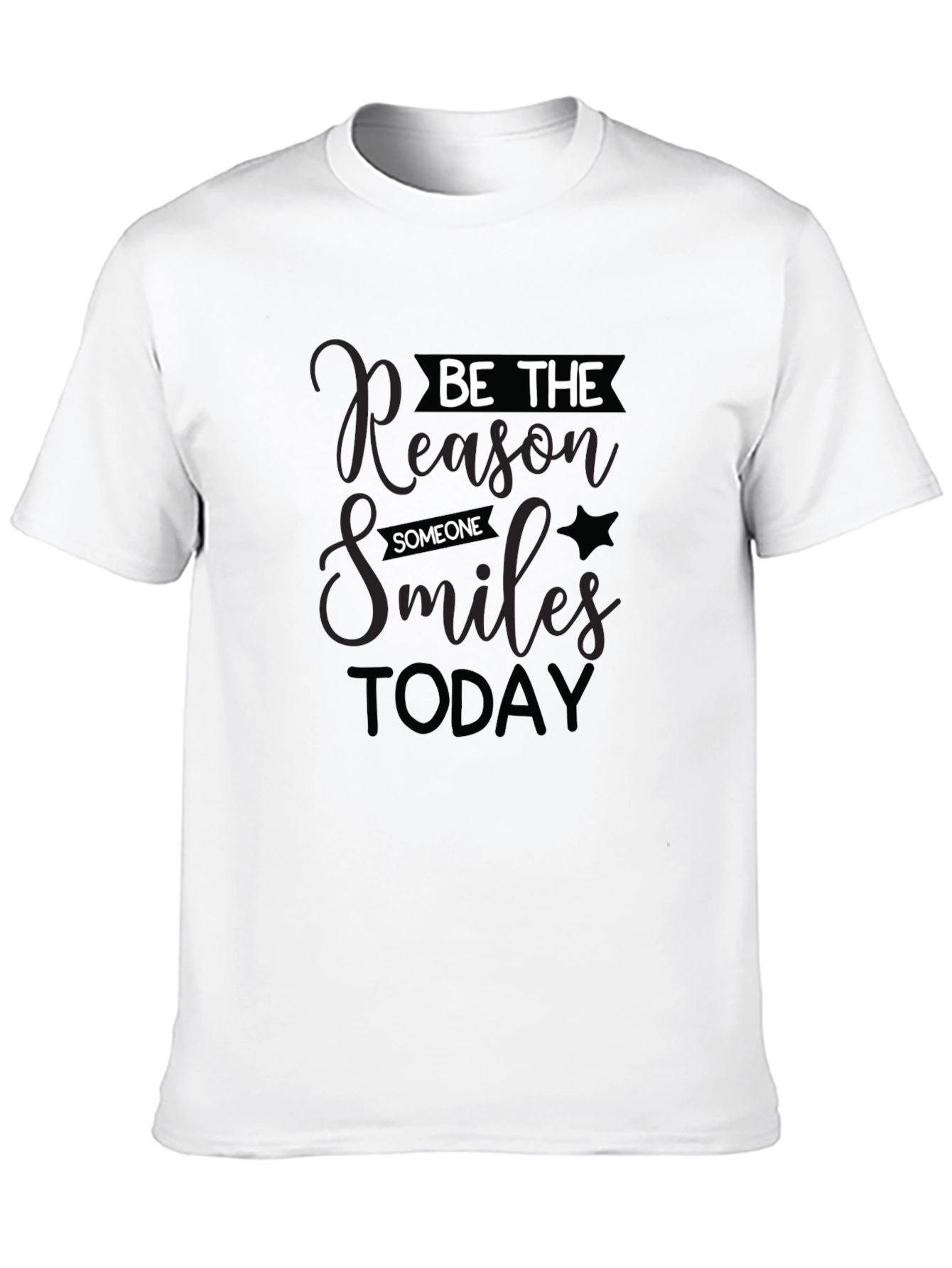 Black Be the Reason Someone Smiles T-Shirt view 10