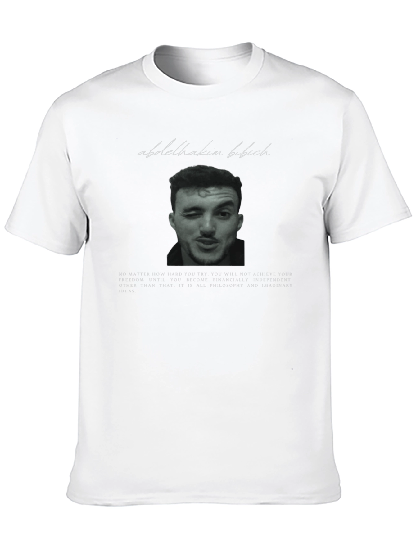 Black Abdelhakim Bibich Graphic T-Shirt view 10