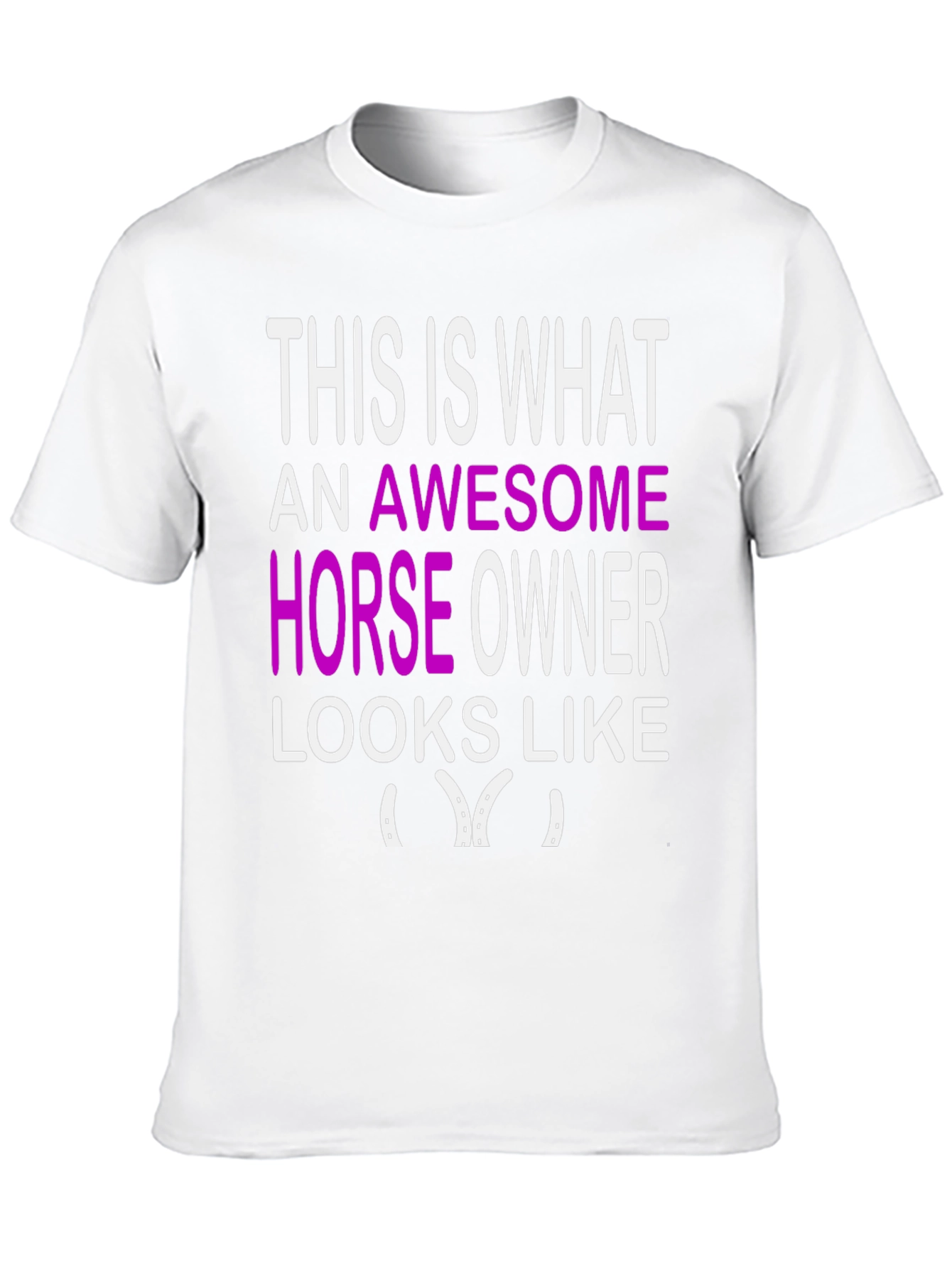 Black Awesome Horse Owner Graphic Tee - Black view 10