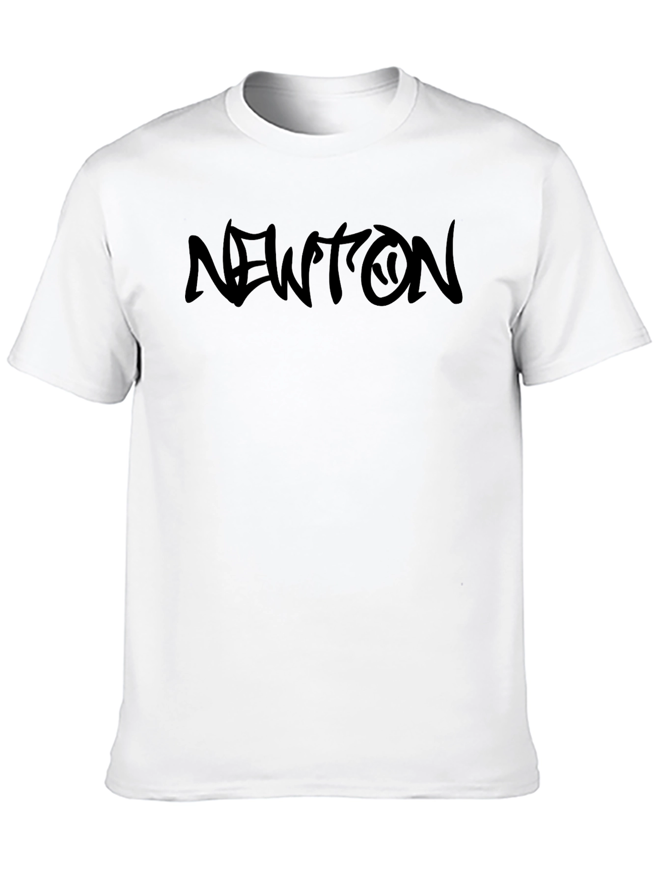 Black Men's Black 'Newton' Graphic T-Shirt view 10