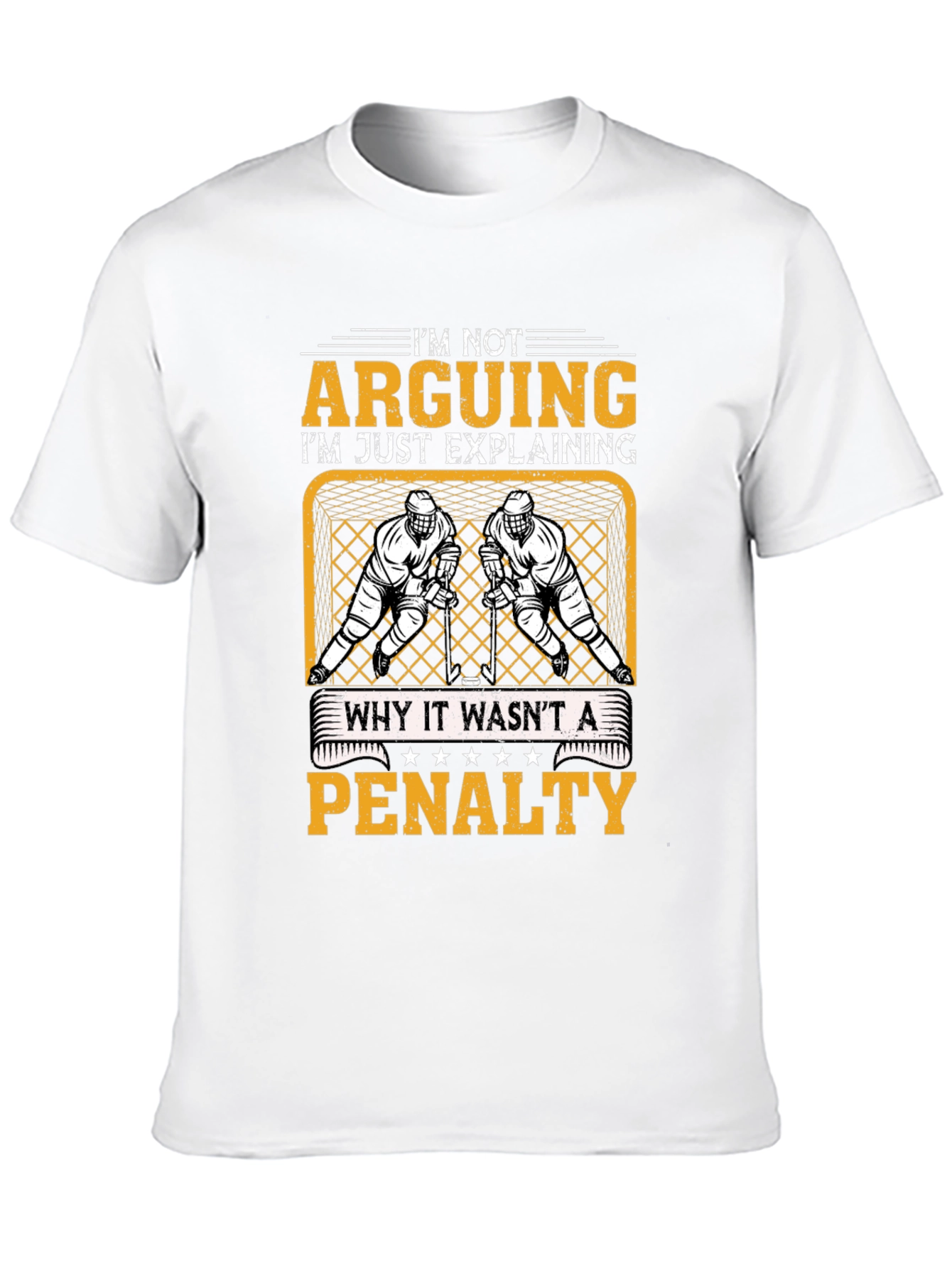 Black Hockey Penalty Argument T-Shirt view 10