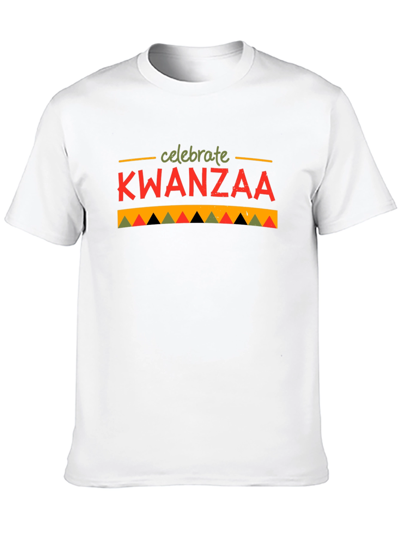 Black Celebrate Kwanzaa Black T-Shirt view 10