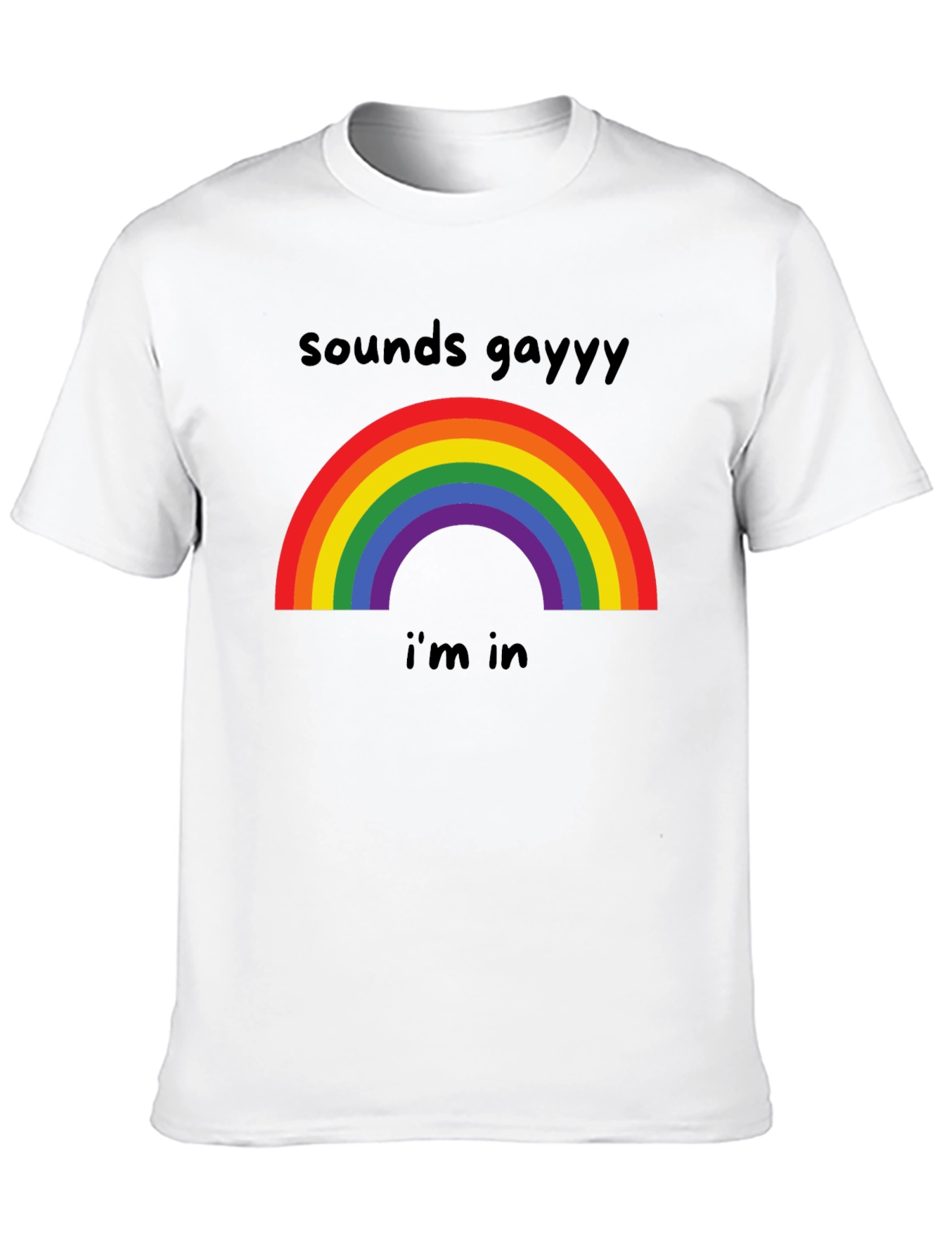 Black Sounds Gayy I'm In Black Graphic Tee view 10